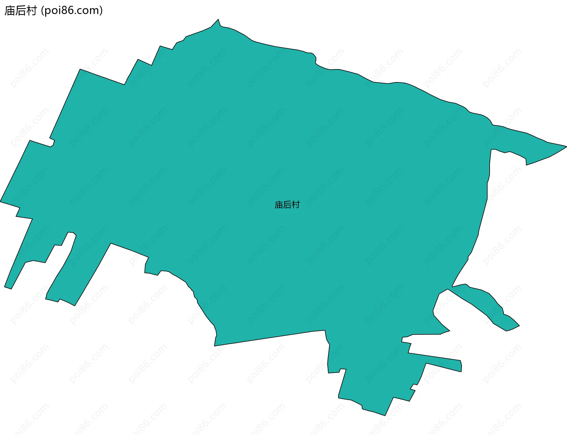 庙后村边界地图