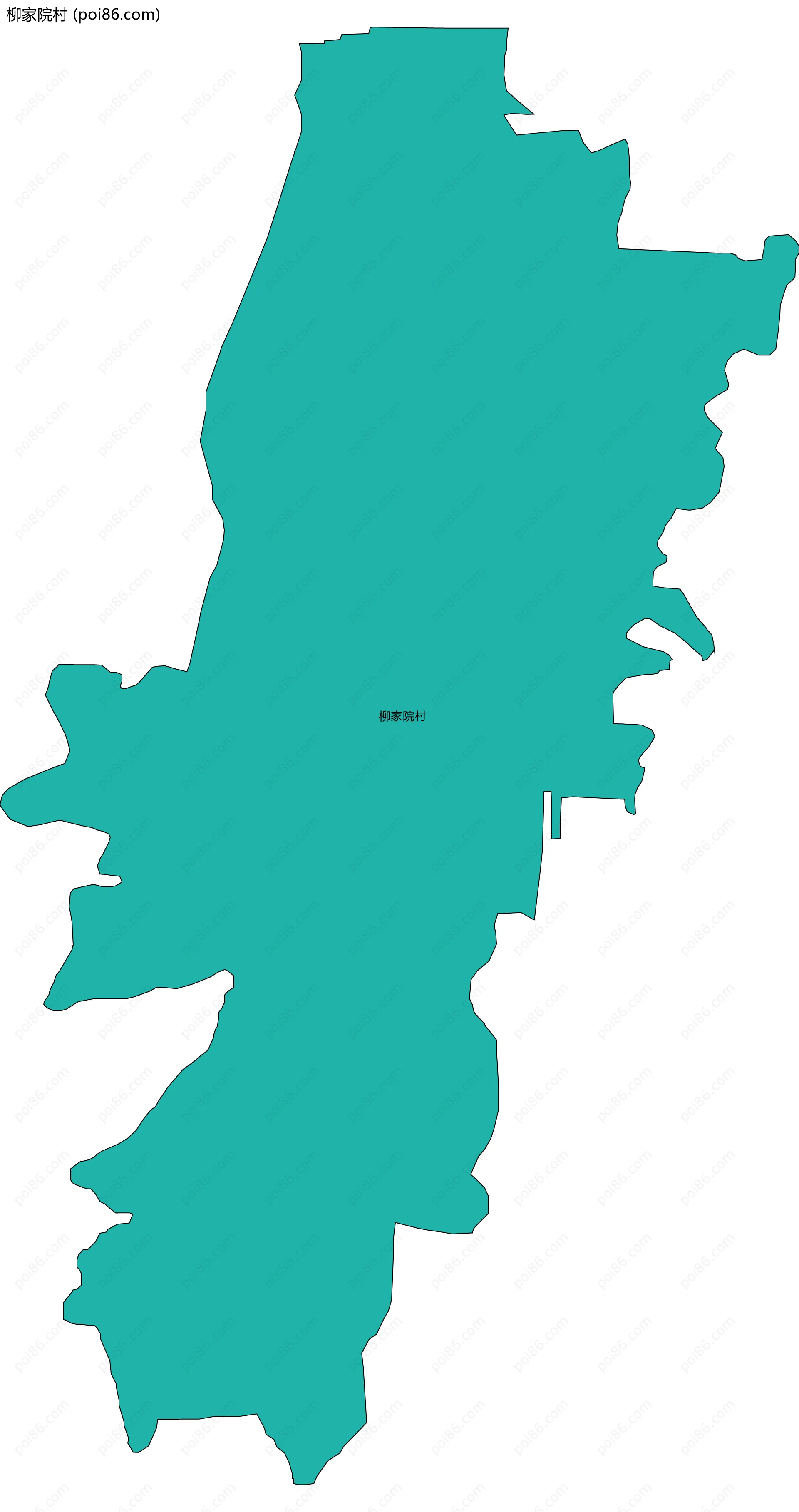 柳家院村边界地图