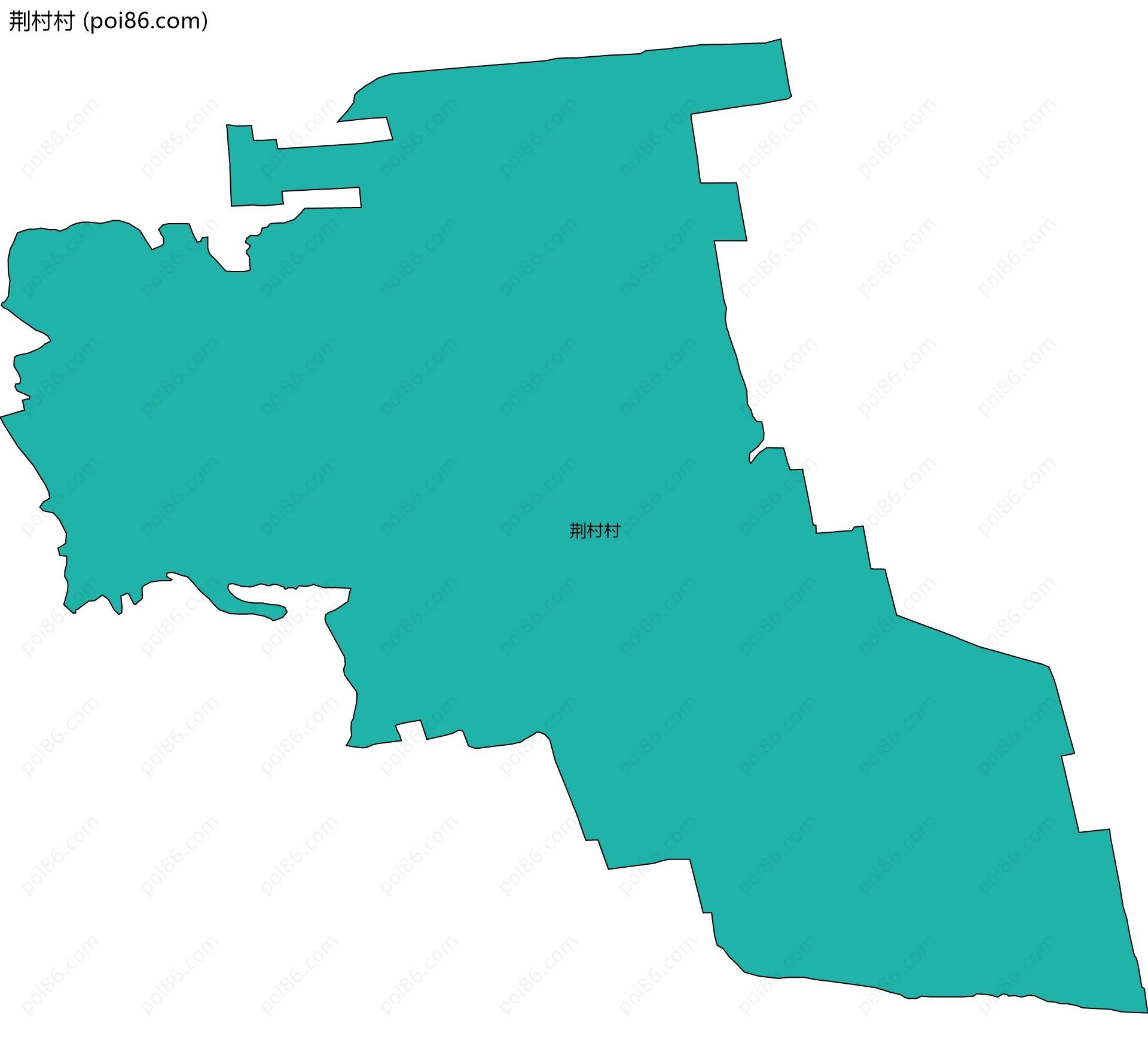 荆村村边界地图