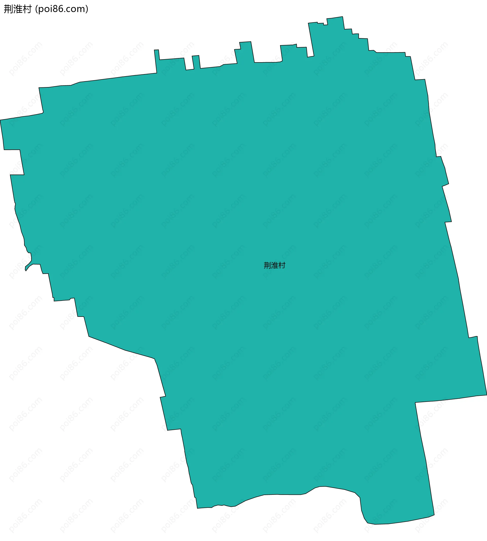 荆淮村边界地图