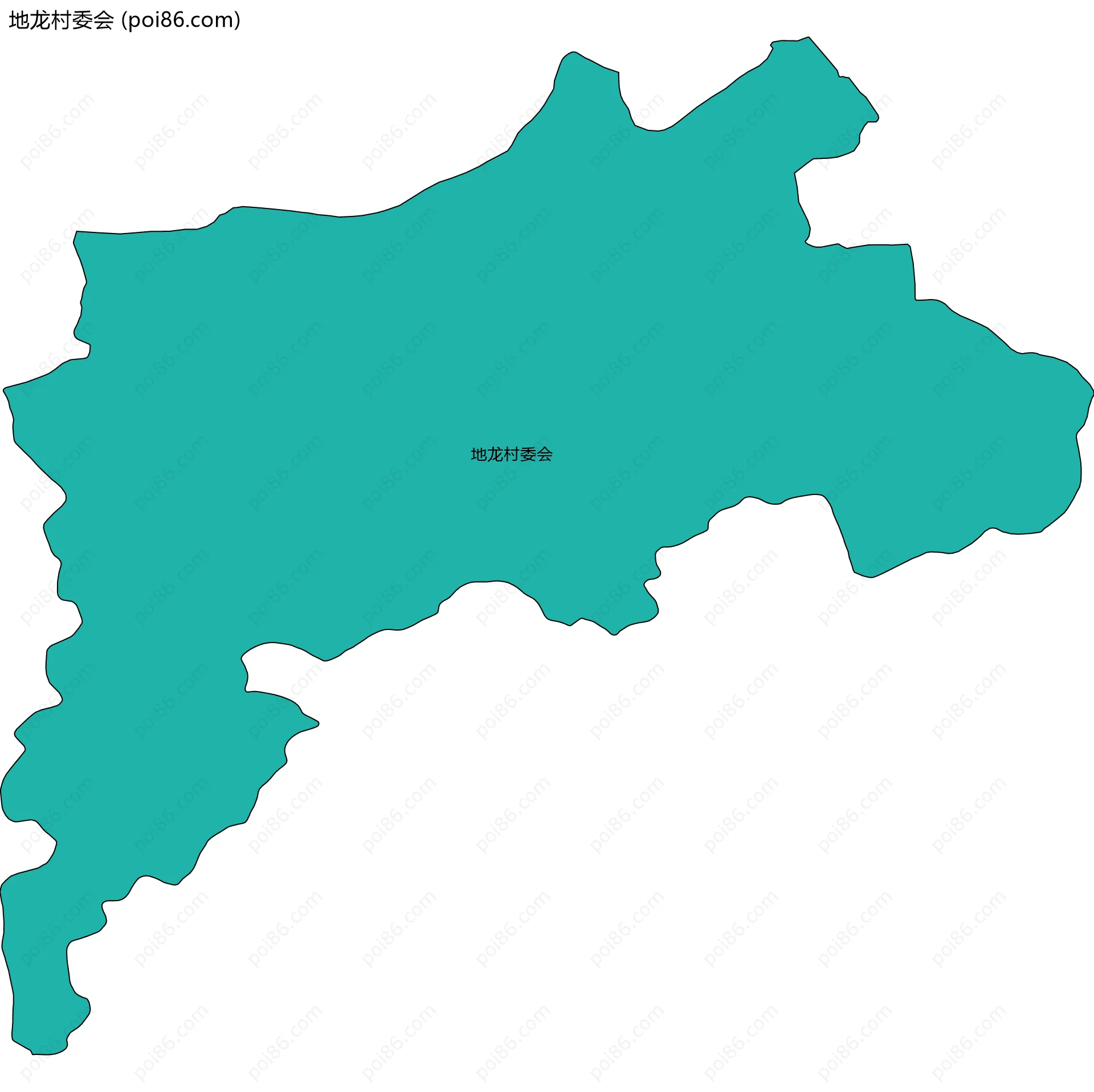 地龙村委会边界地图