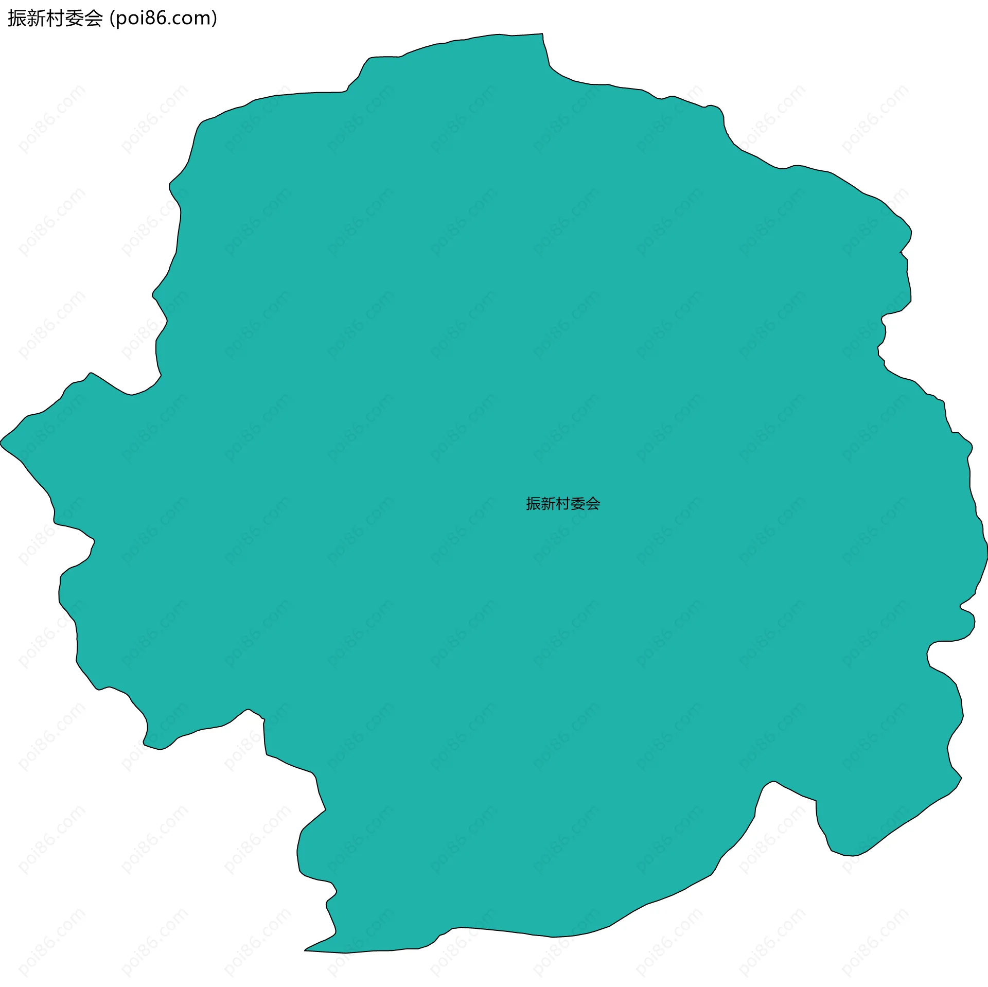 振新村委会边界地图