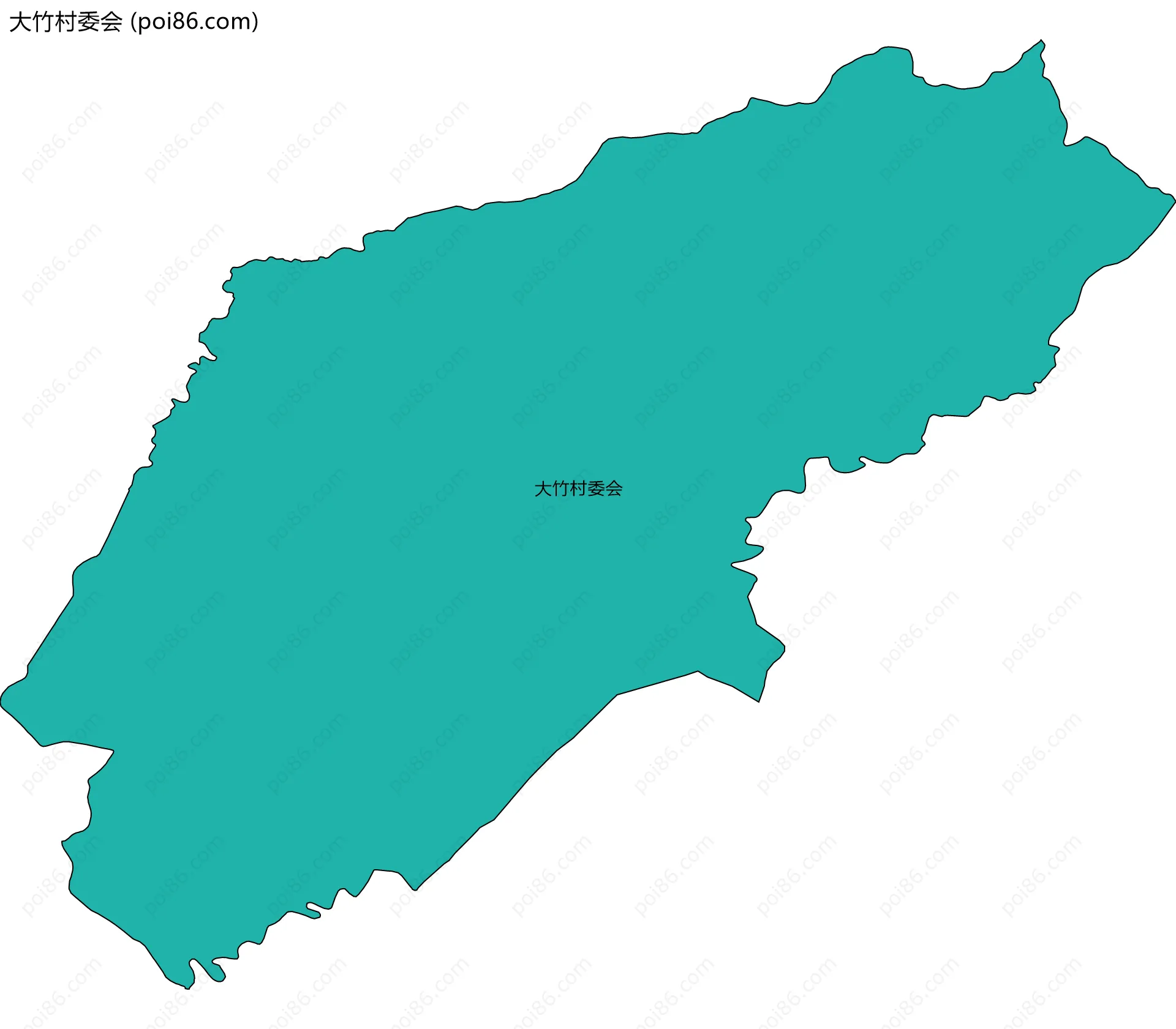大竹村委会边界地图