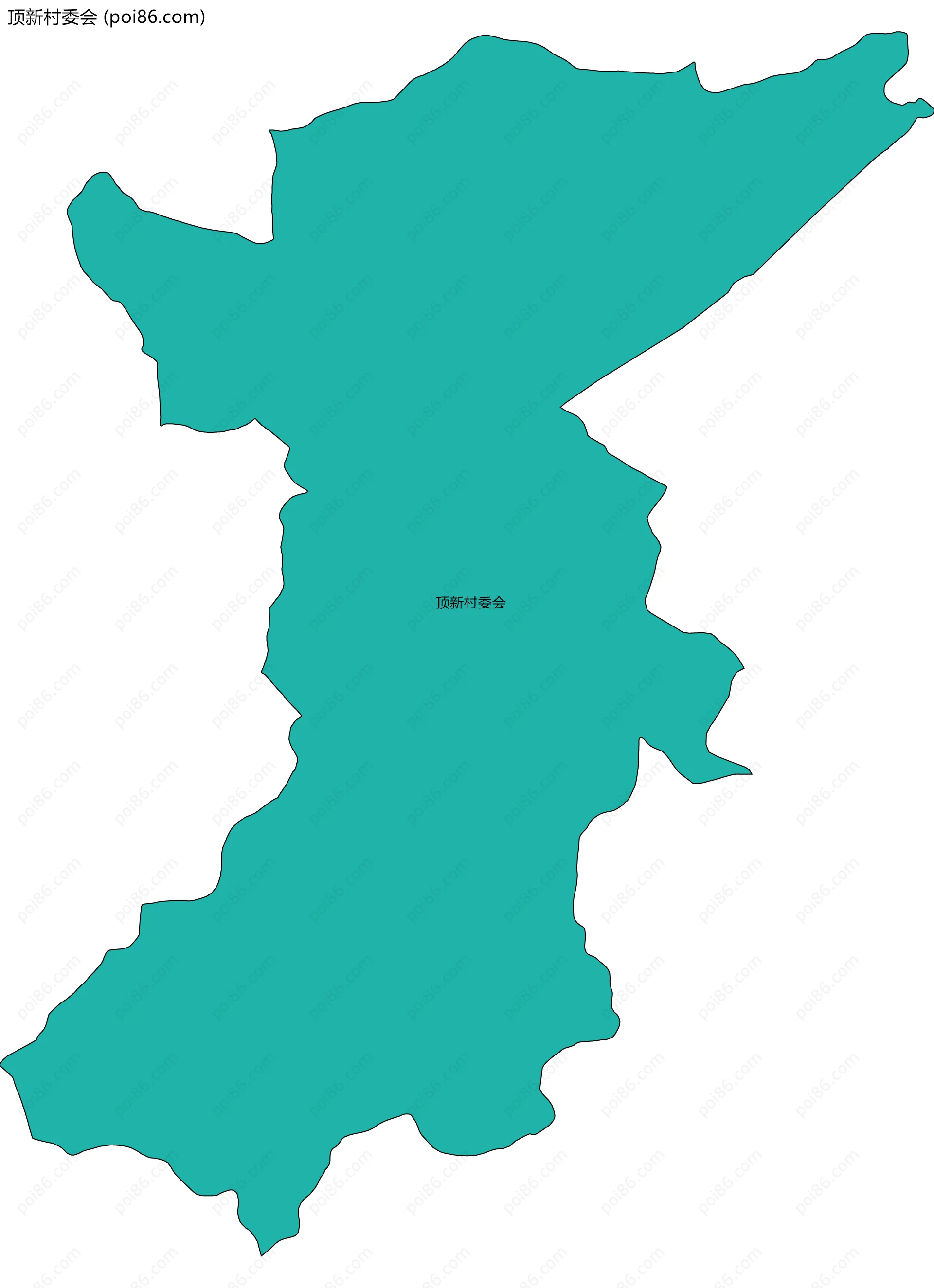 顶新村委会边界地图