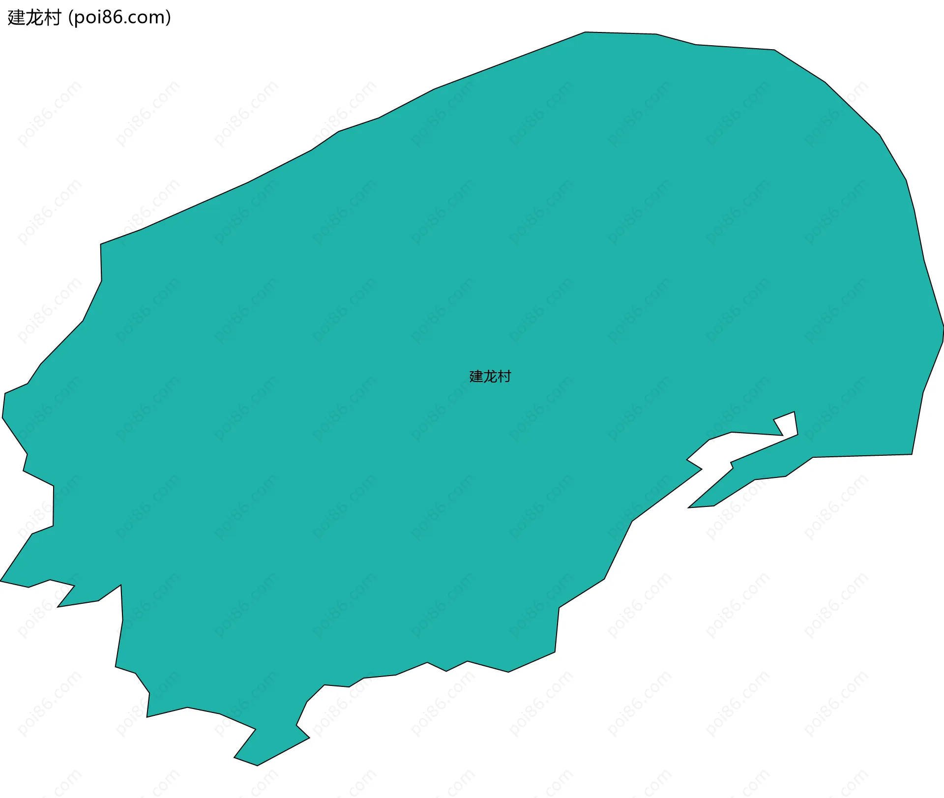 建龙村边界地图