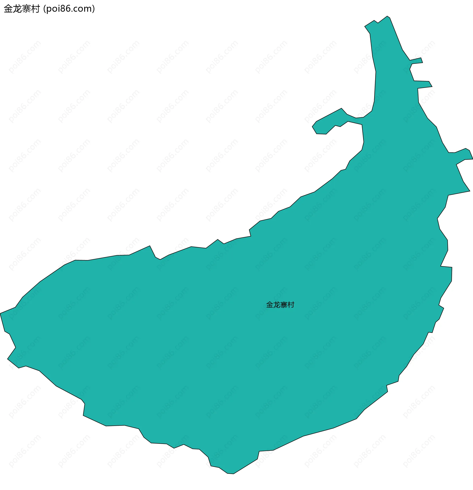 金龙寨村边界地图