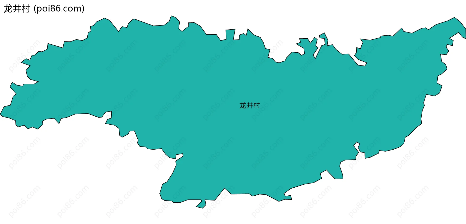 龙井村边界地图