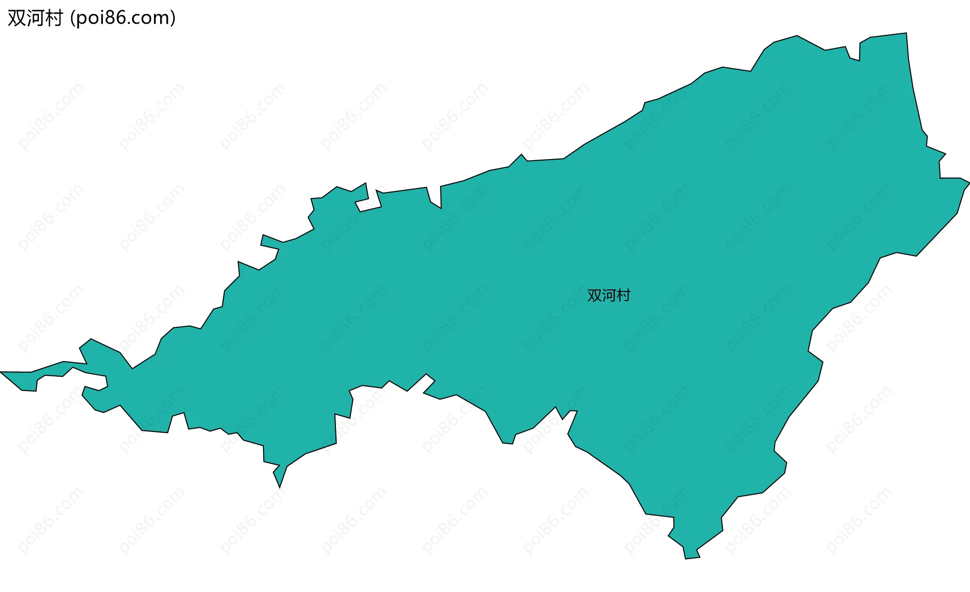 双河村边界地图