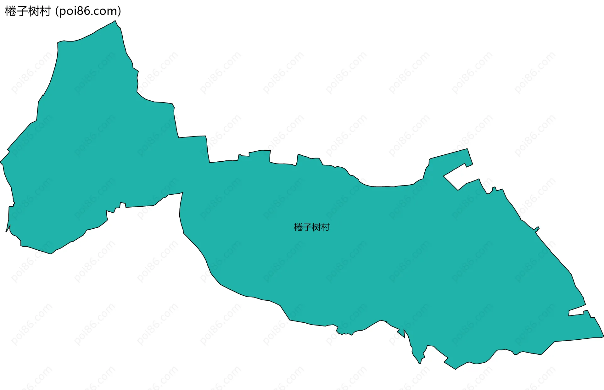 棬子树村边界地图