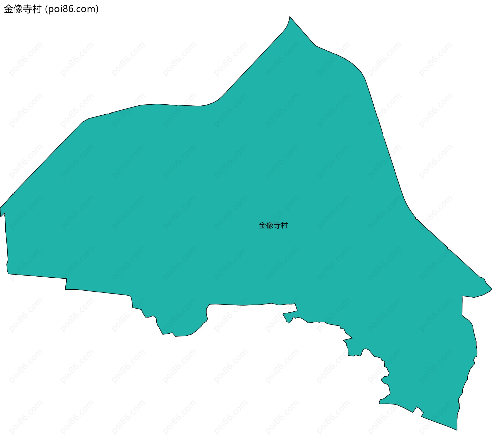 金像寺村边界地图