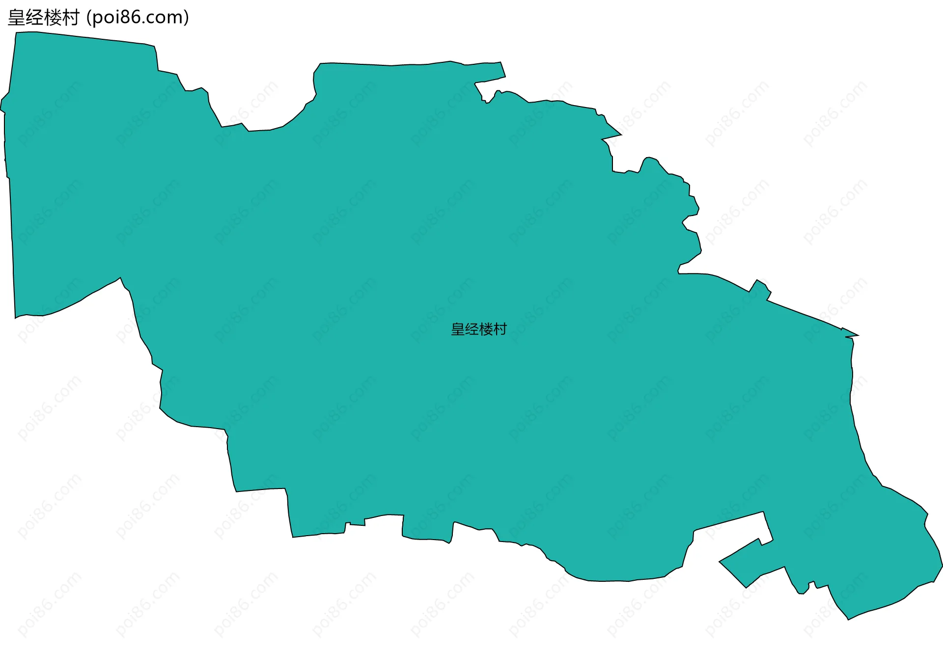 皇经楼村边界地图