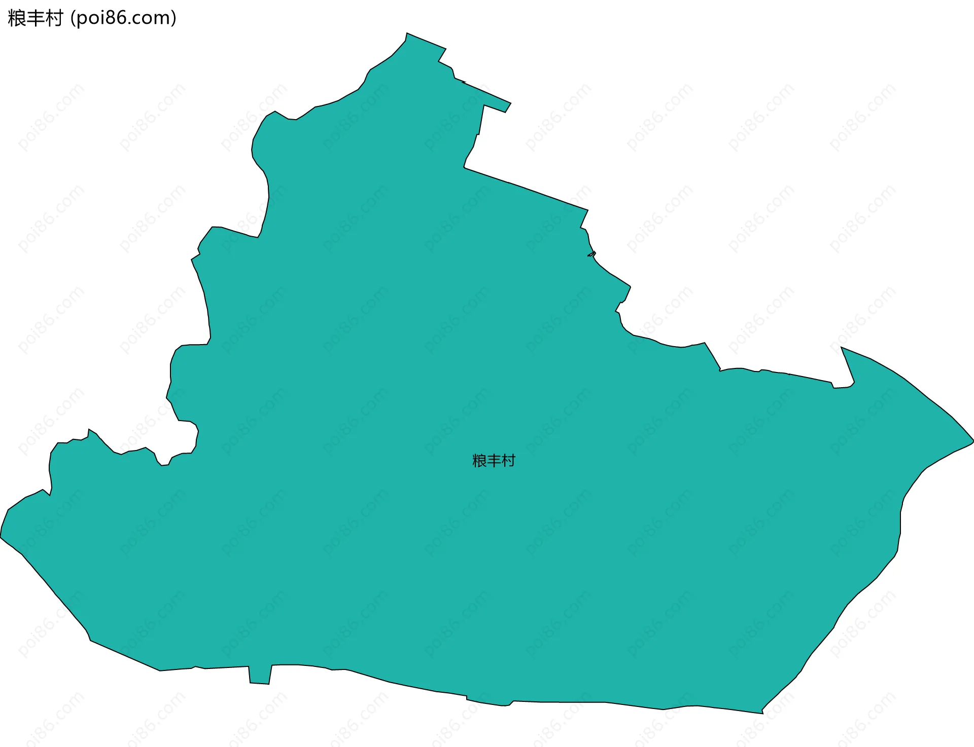 粮丰村边界地图