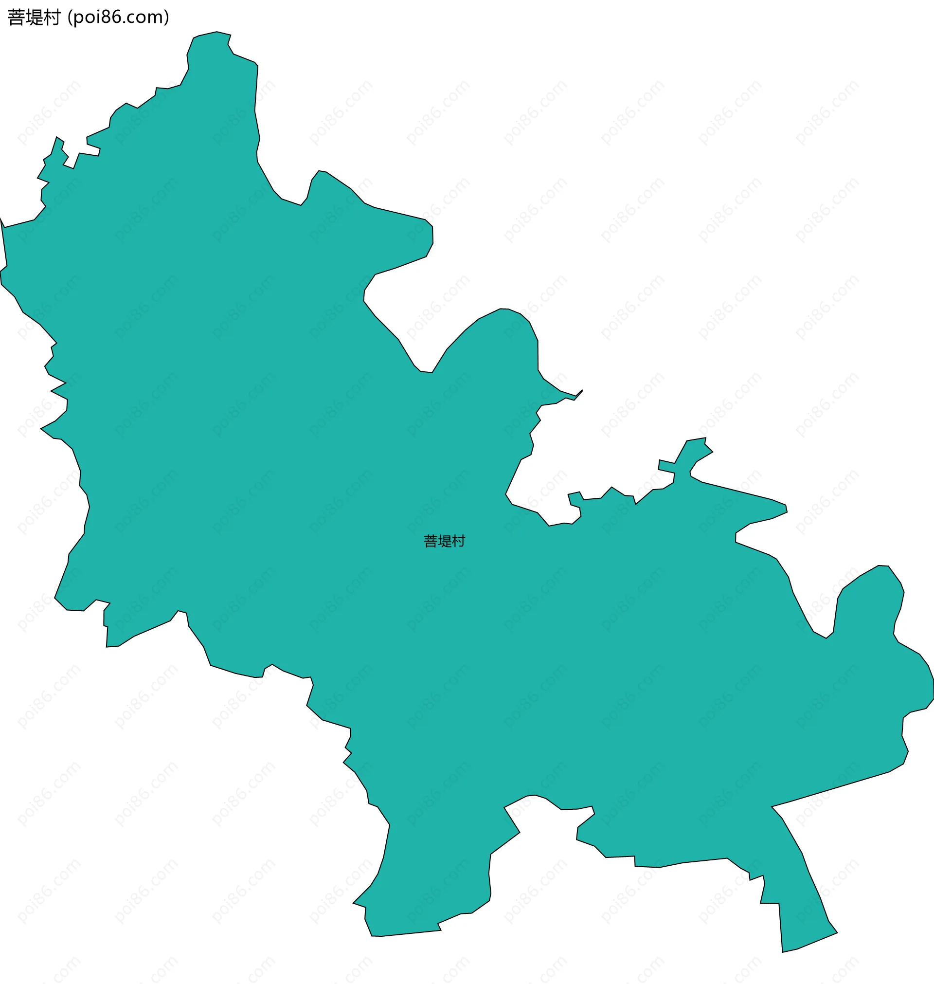 菩堤村边界地图