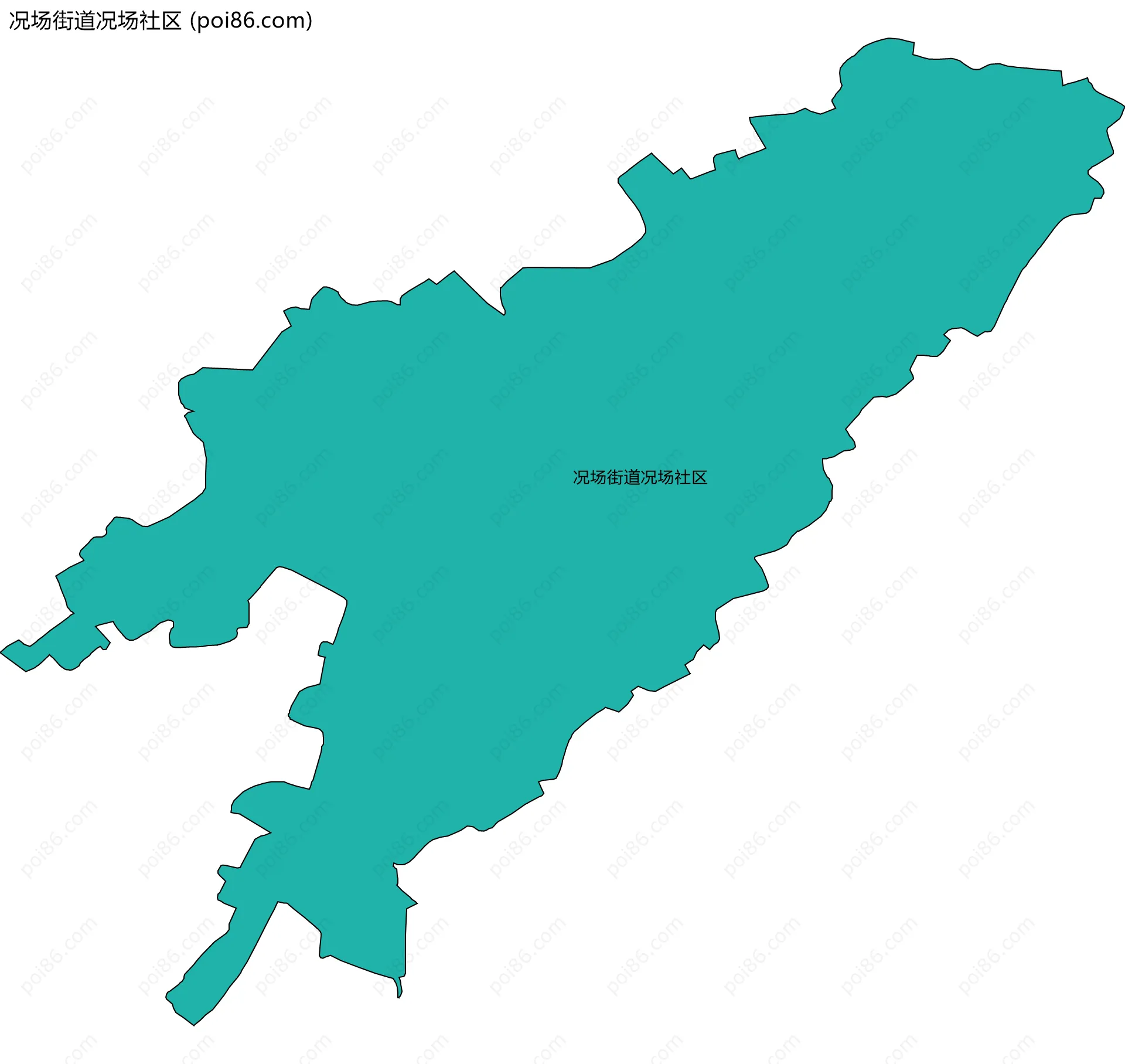 况场街道况场社区边界地图