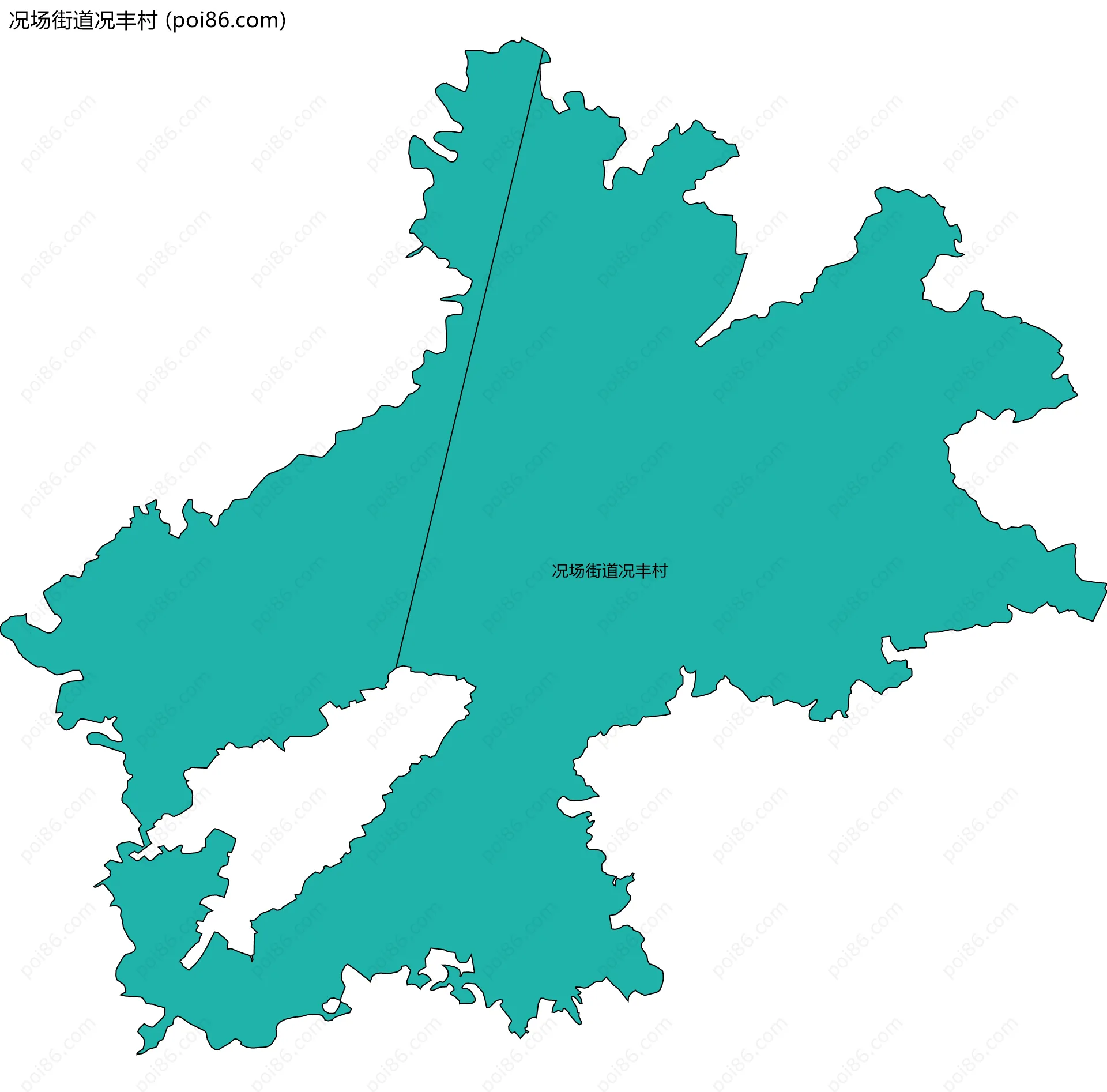 况场街道况丰村边界地图