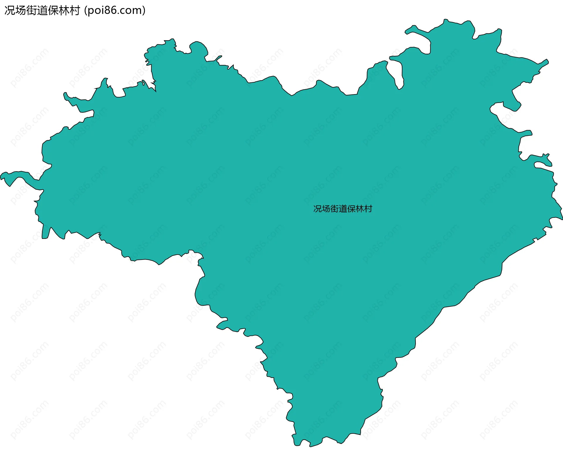 况场街道保林村边界地图