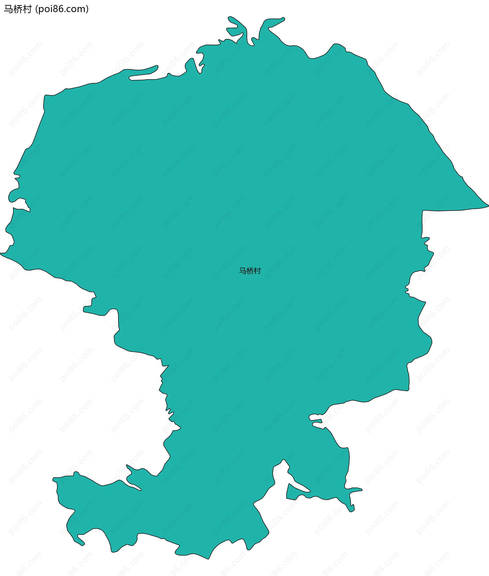 马桥村边界地图
