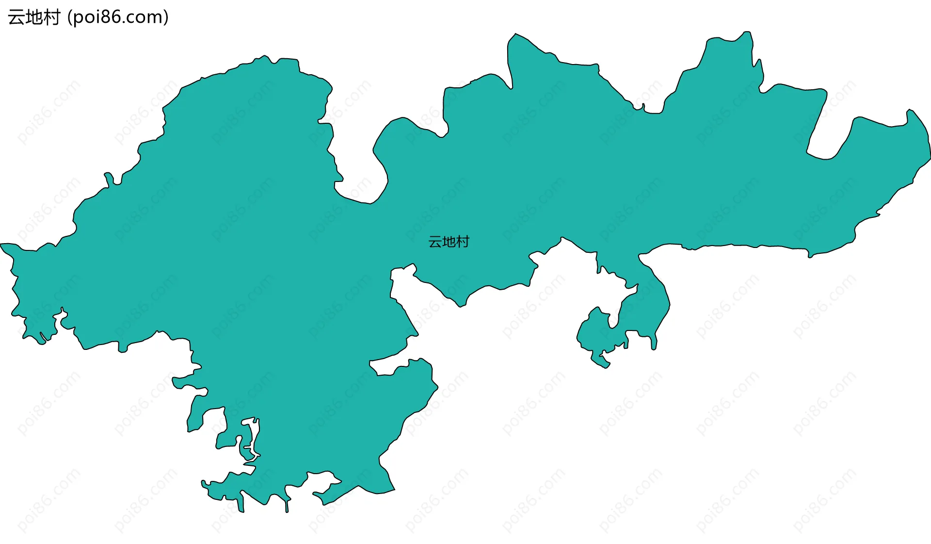 云地村边界地图