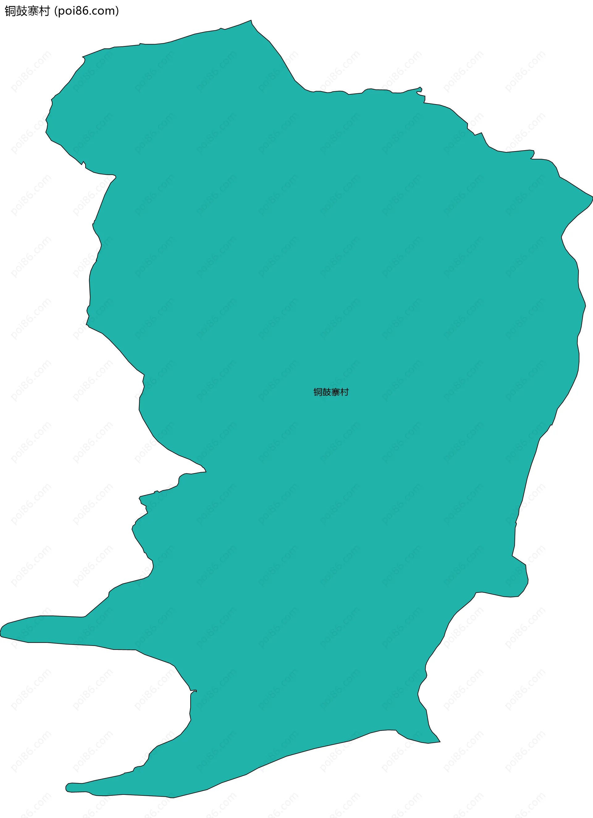 铜鼓寨村边界地图