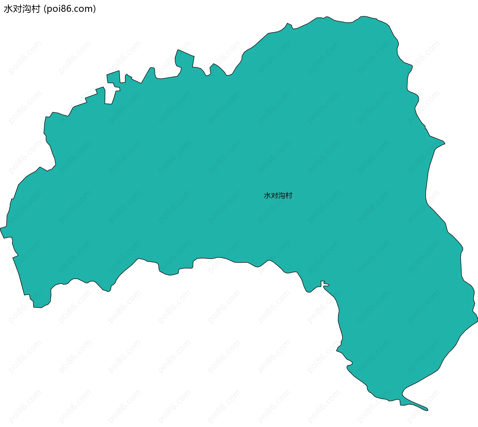 水对沟村边界地图