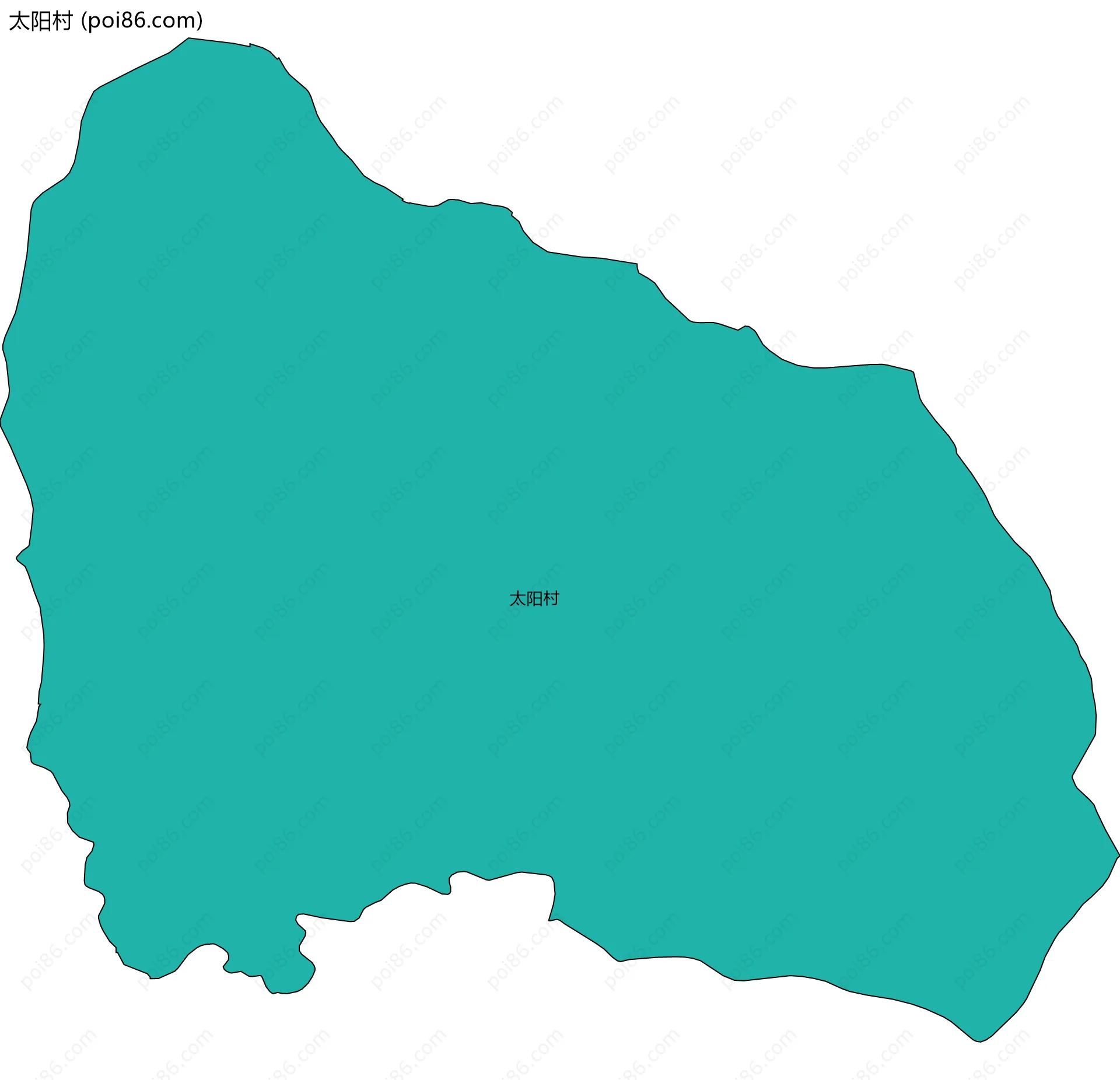 太阳村边界地图