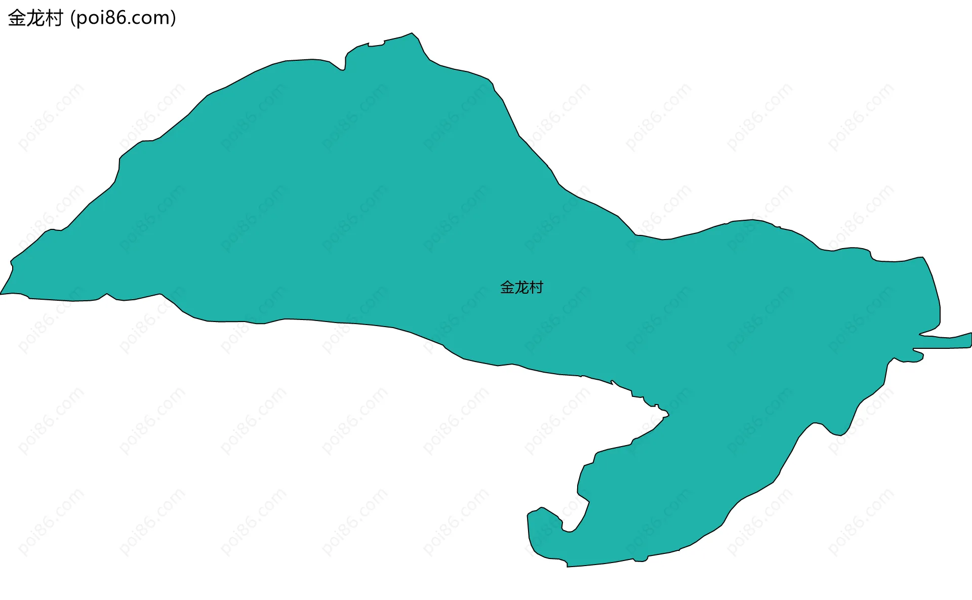 金龙村边界地图