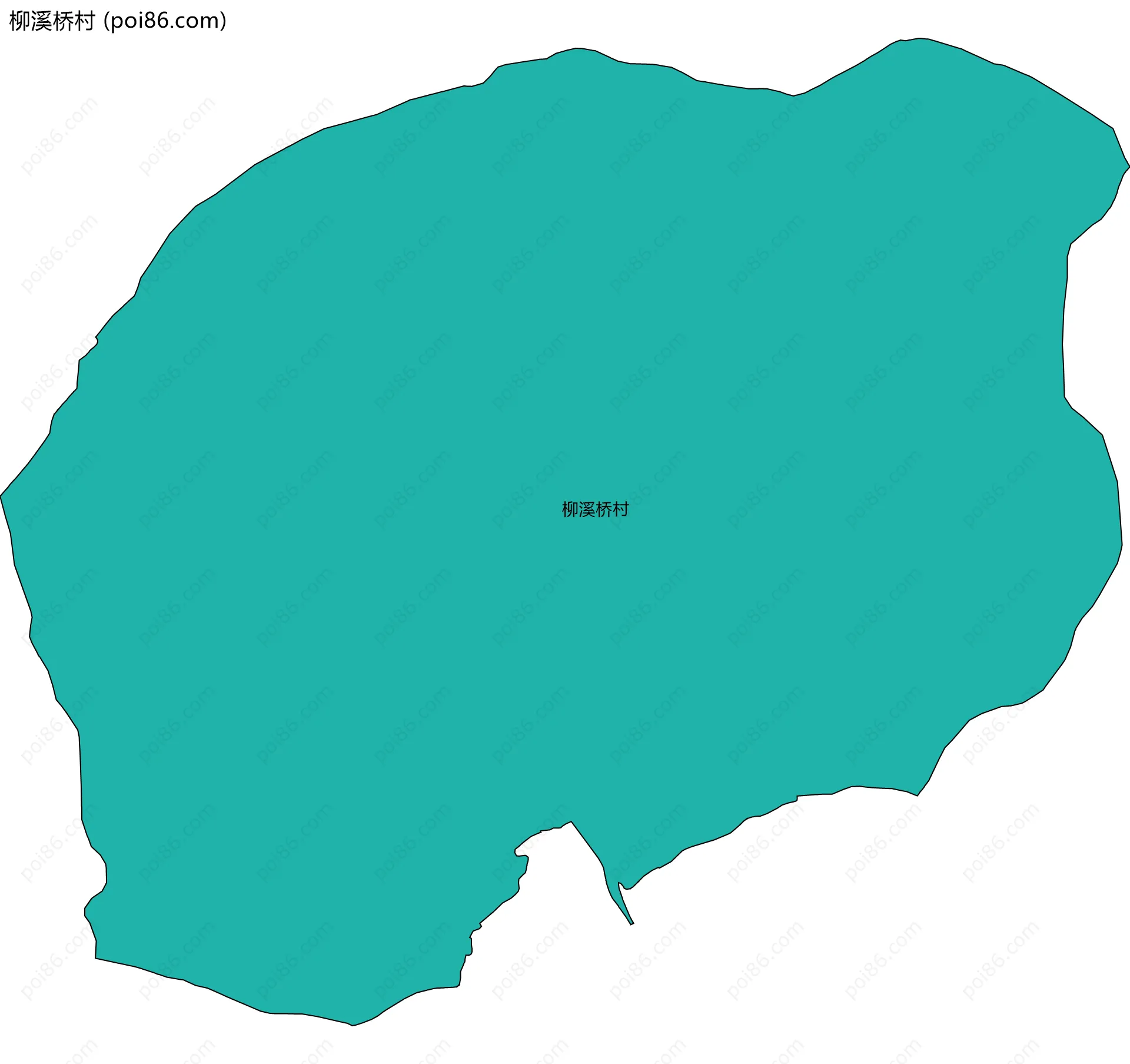 柳溪桥村边界地图