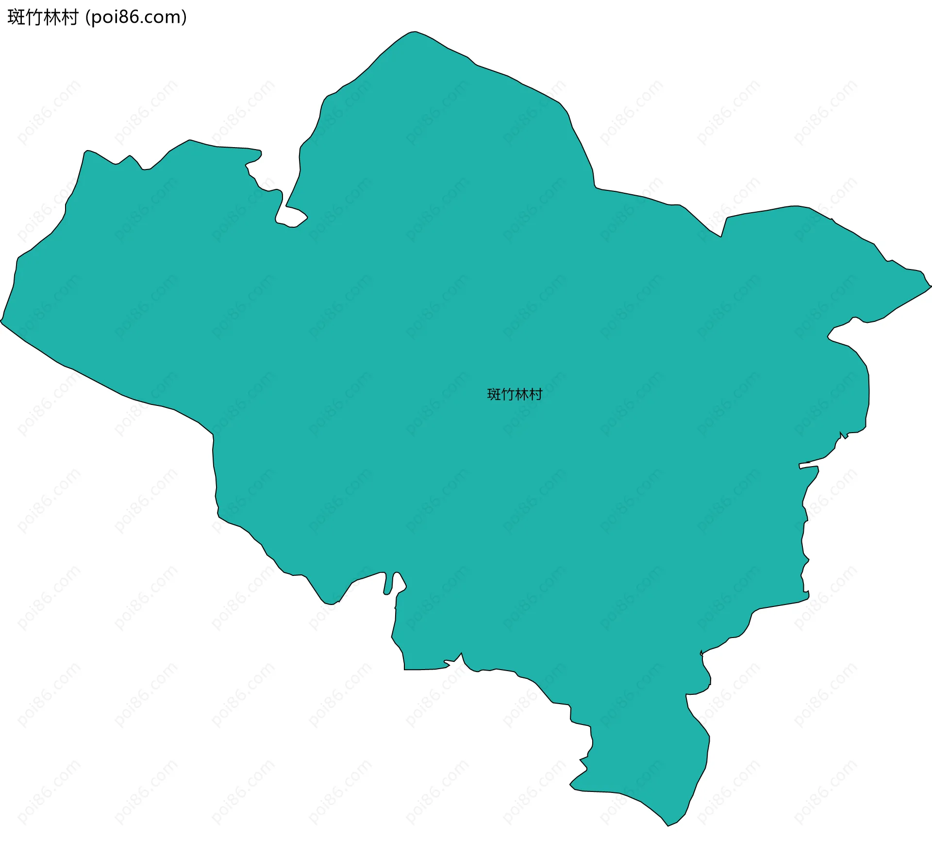 斑竹林村边界地图