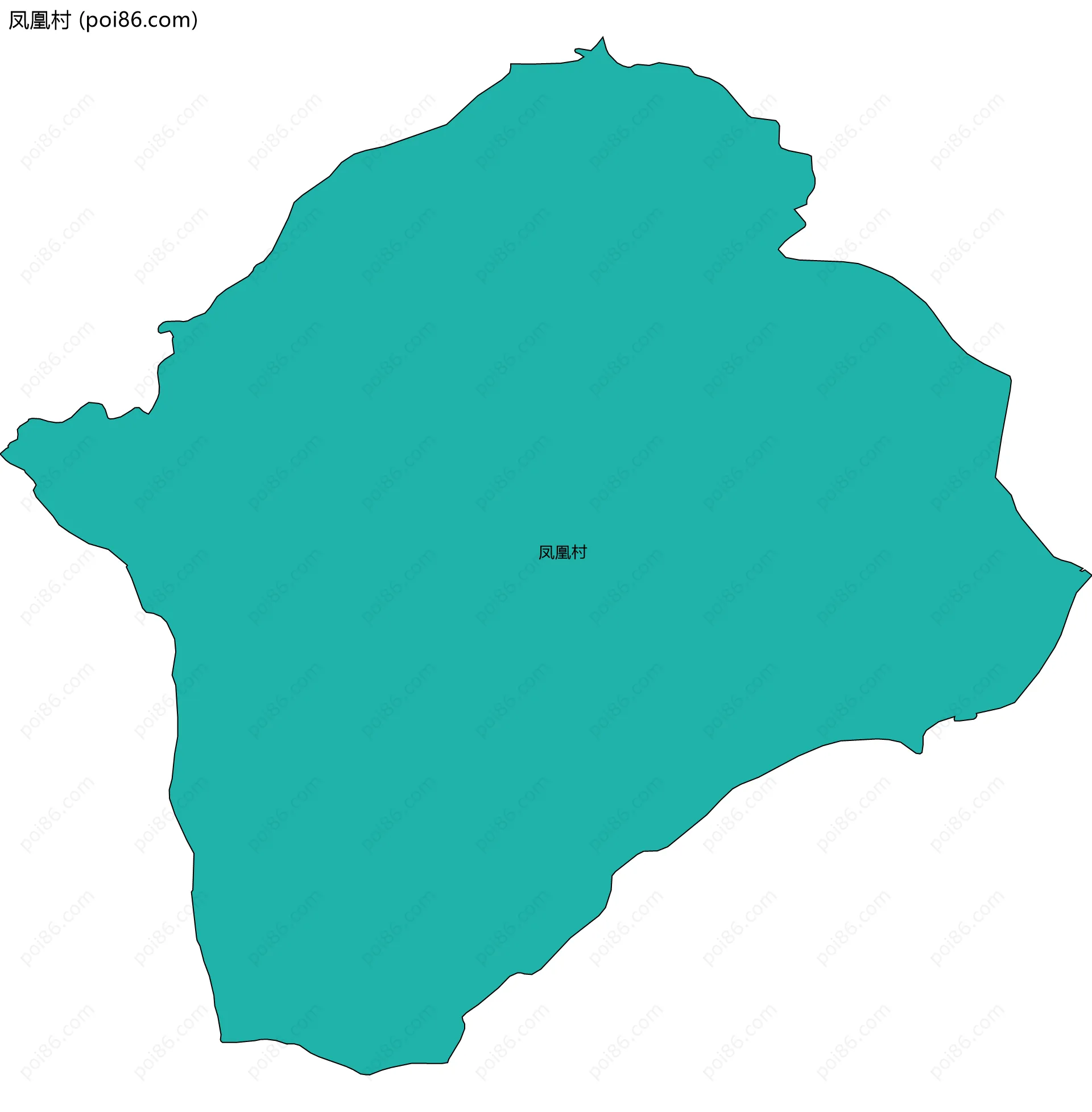 凤凰村边界地图