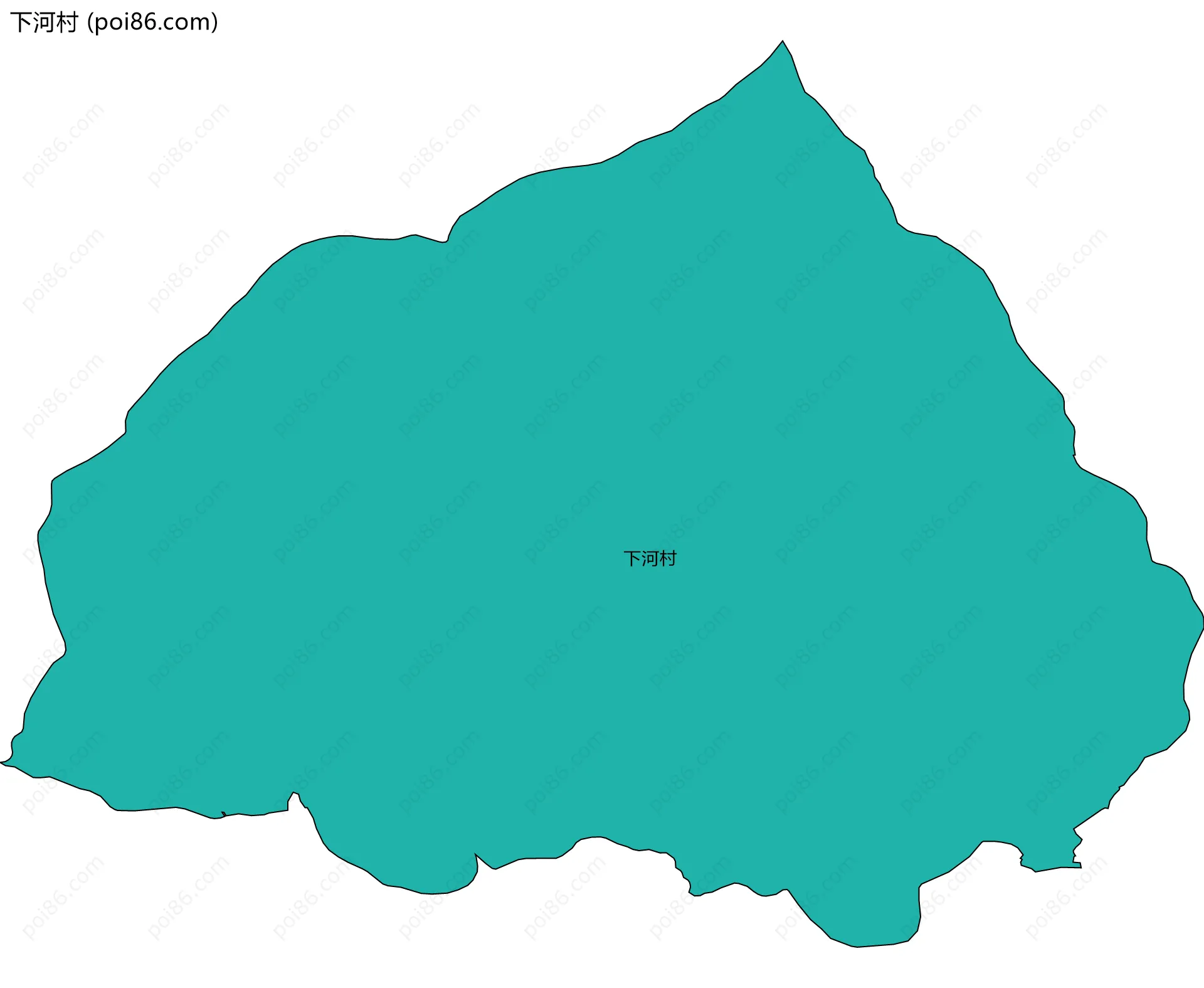 下河村边界地图