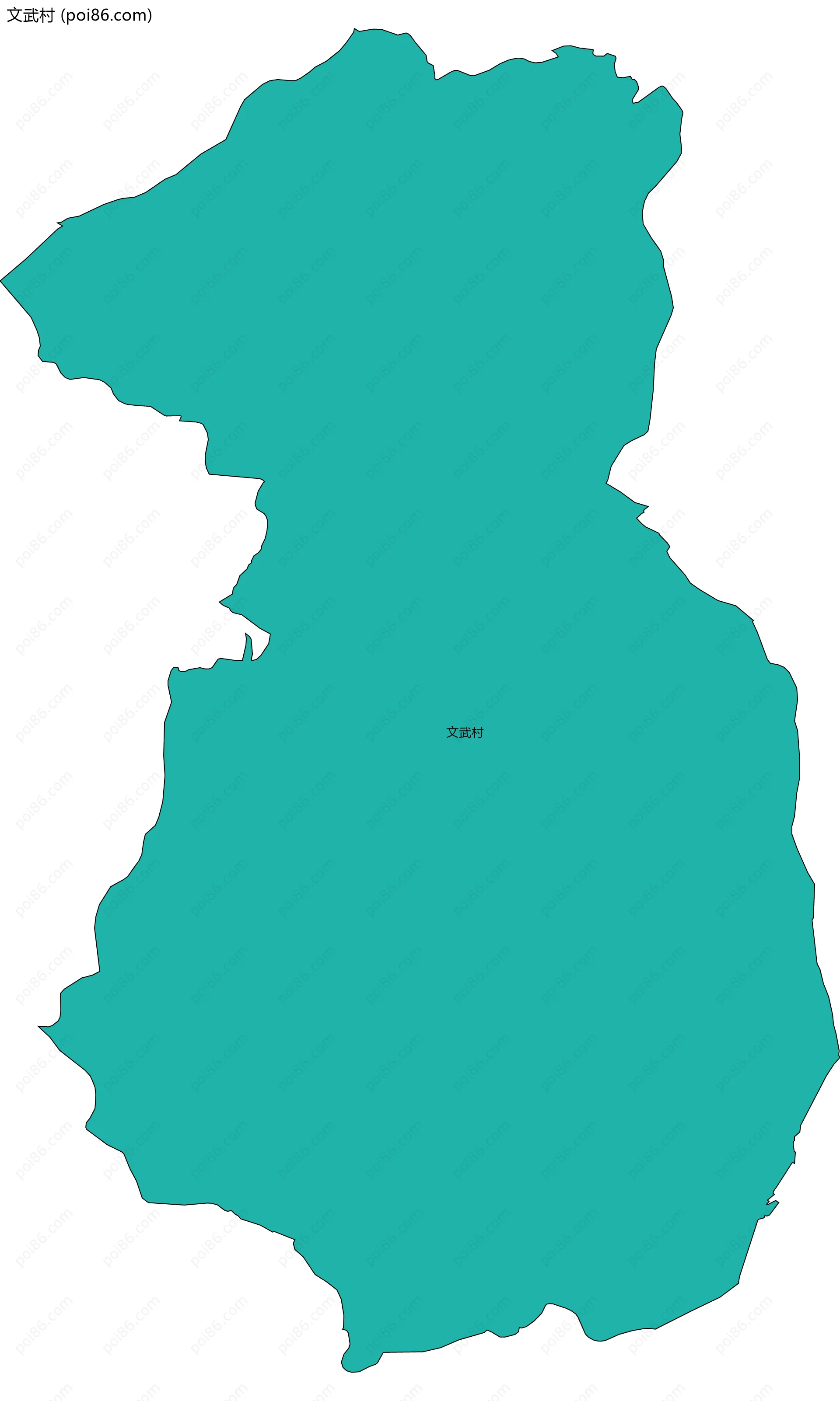 文武村边界地图