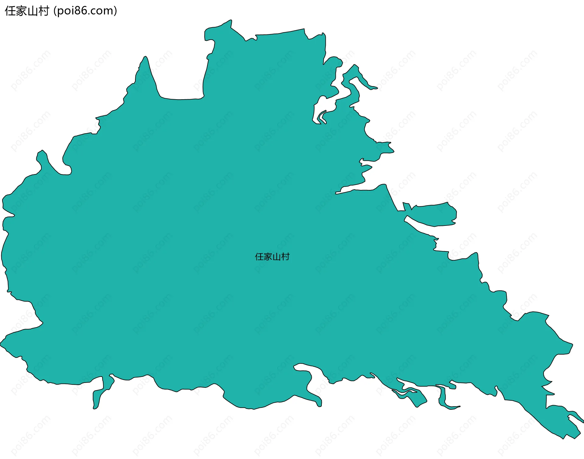 任家山村边界地图