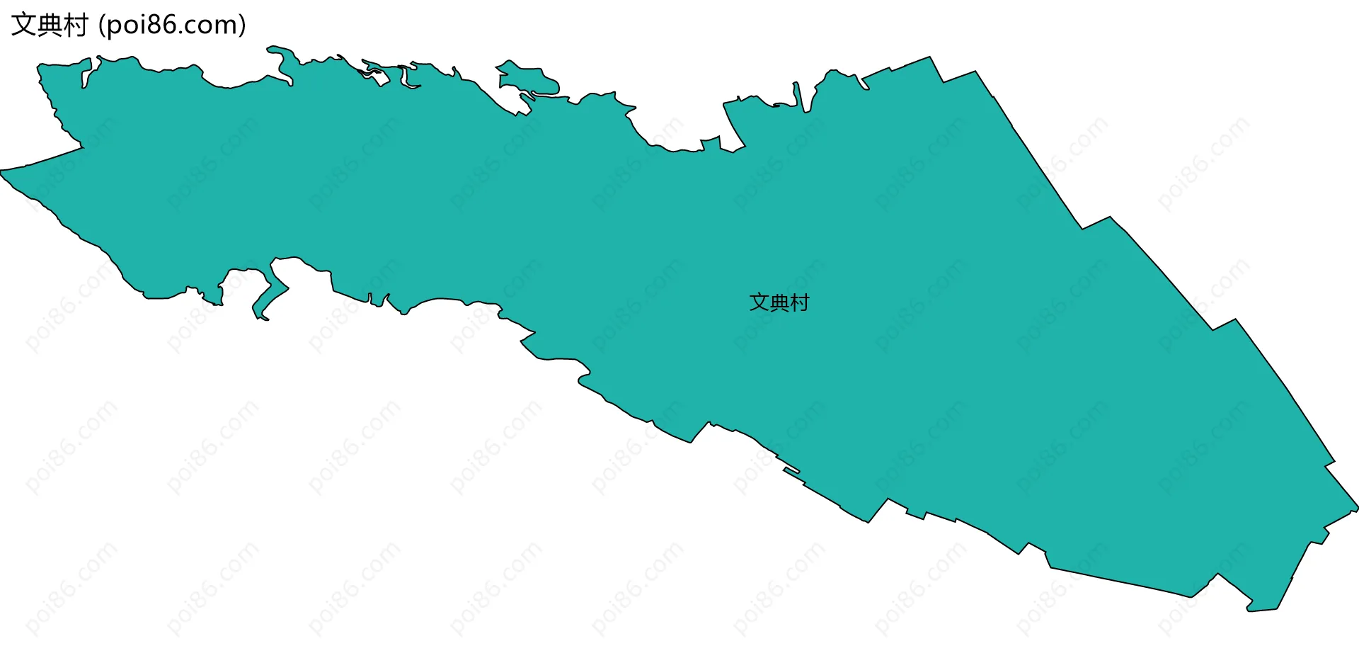 文典村边界地图