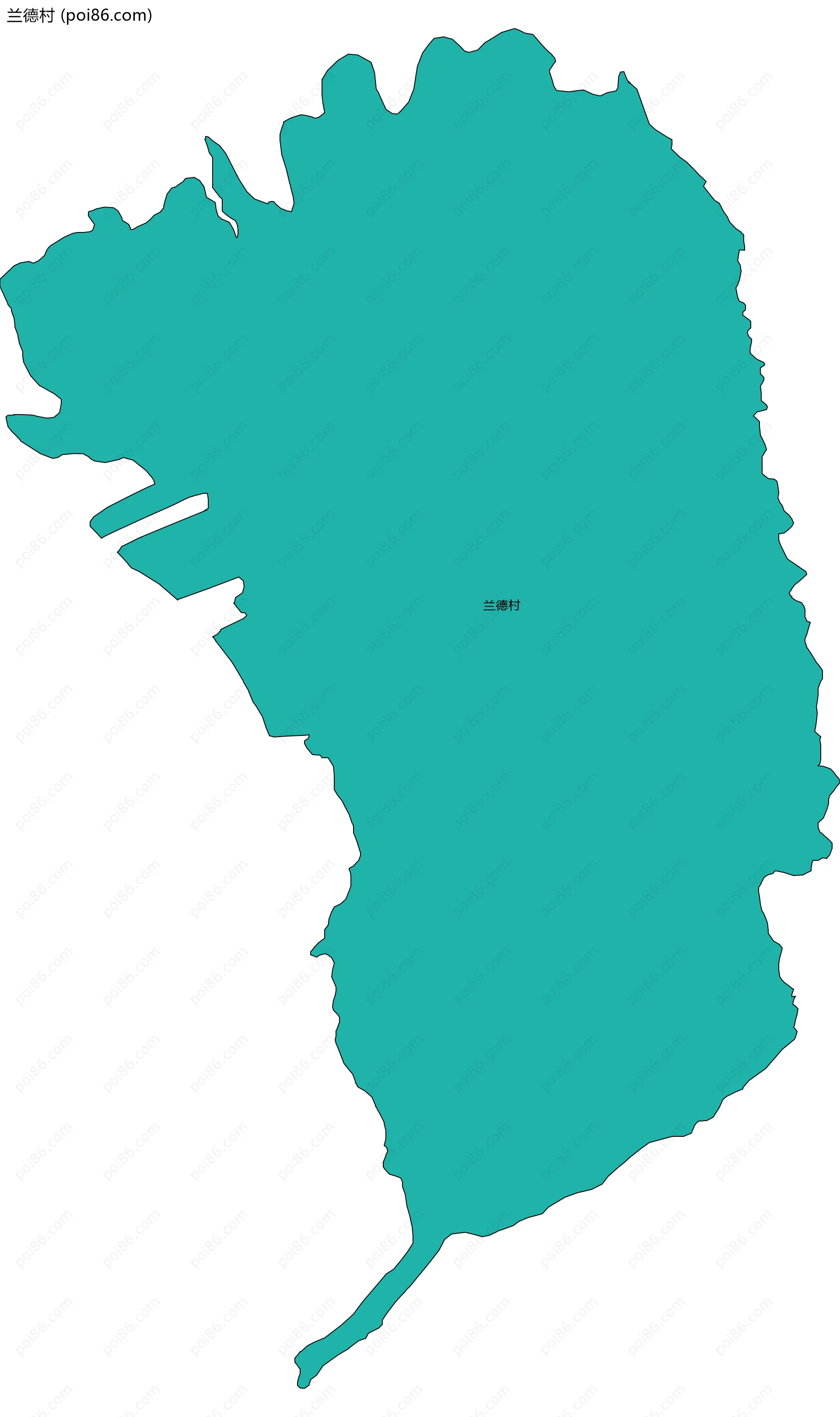 兰德村边界地图