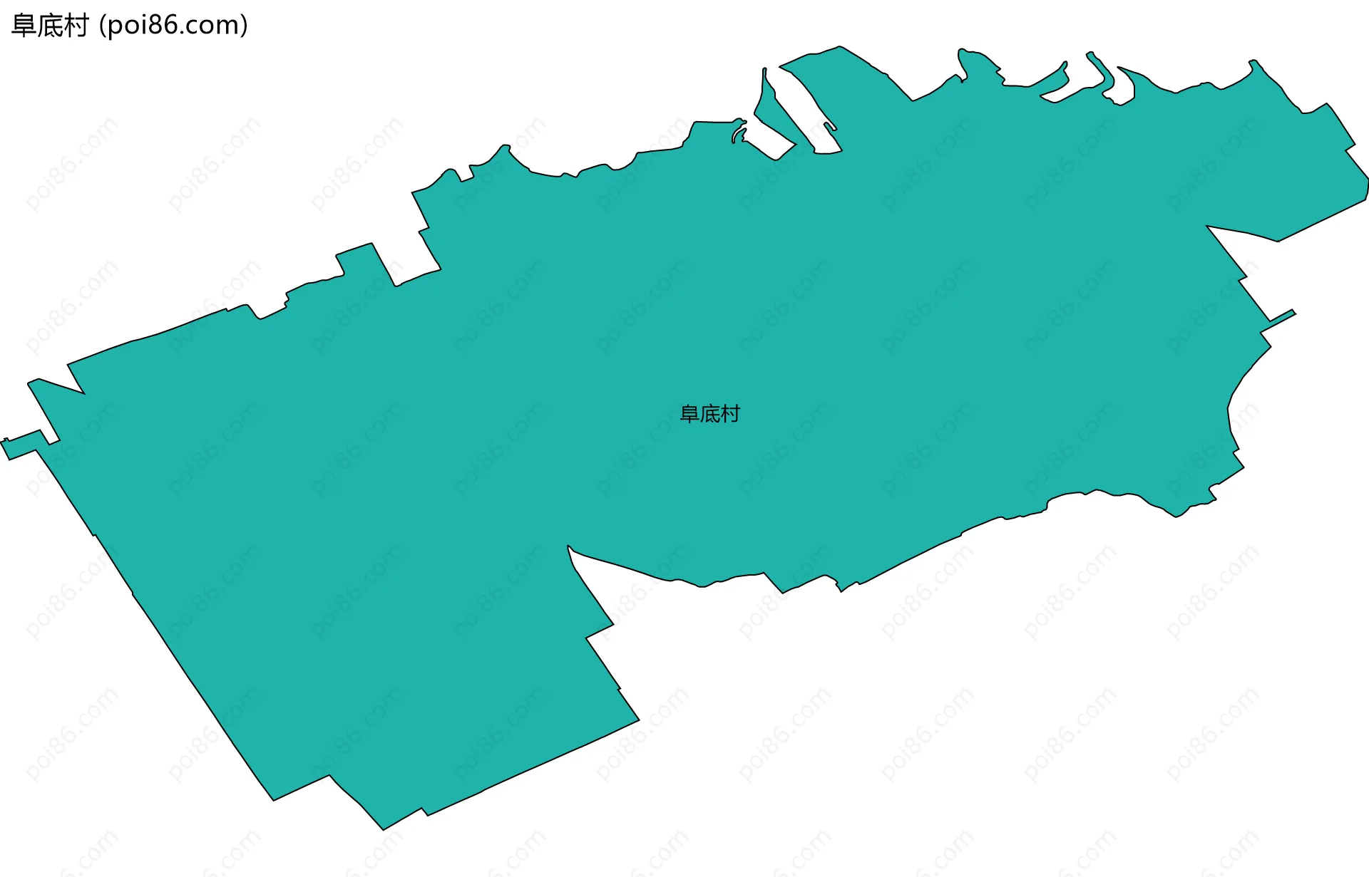 阜底村边界地图