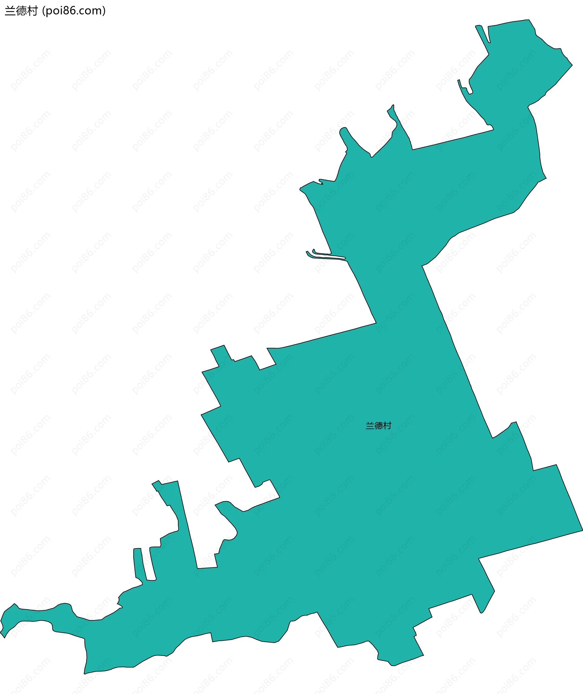 兰德村边界地图