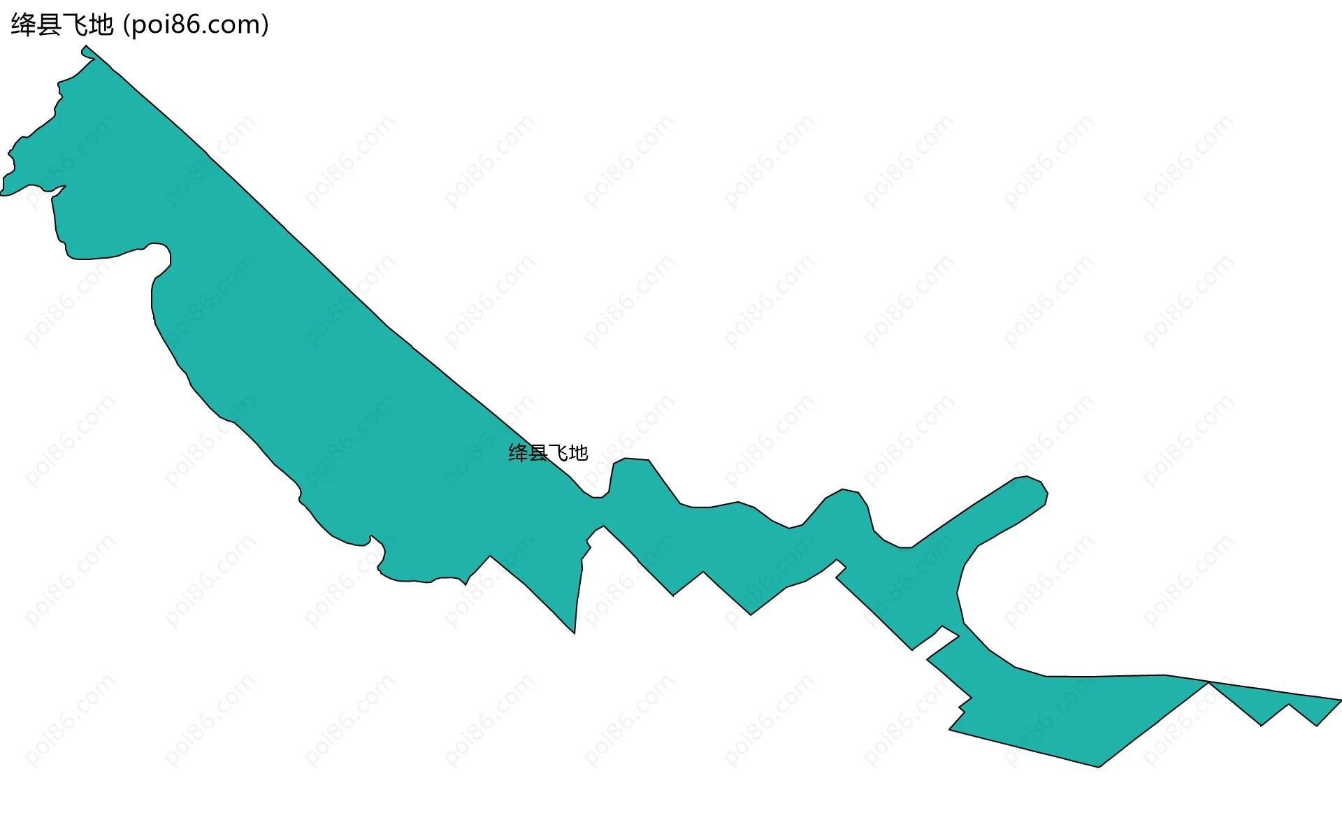 绛县飞地边界地图