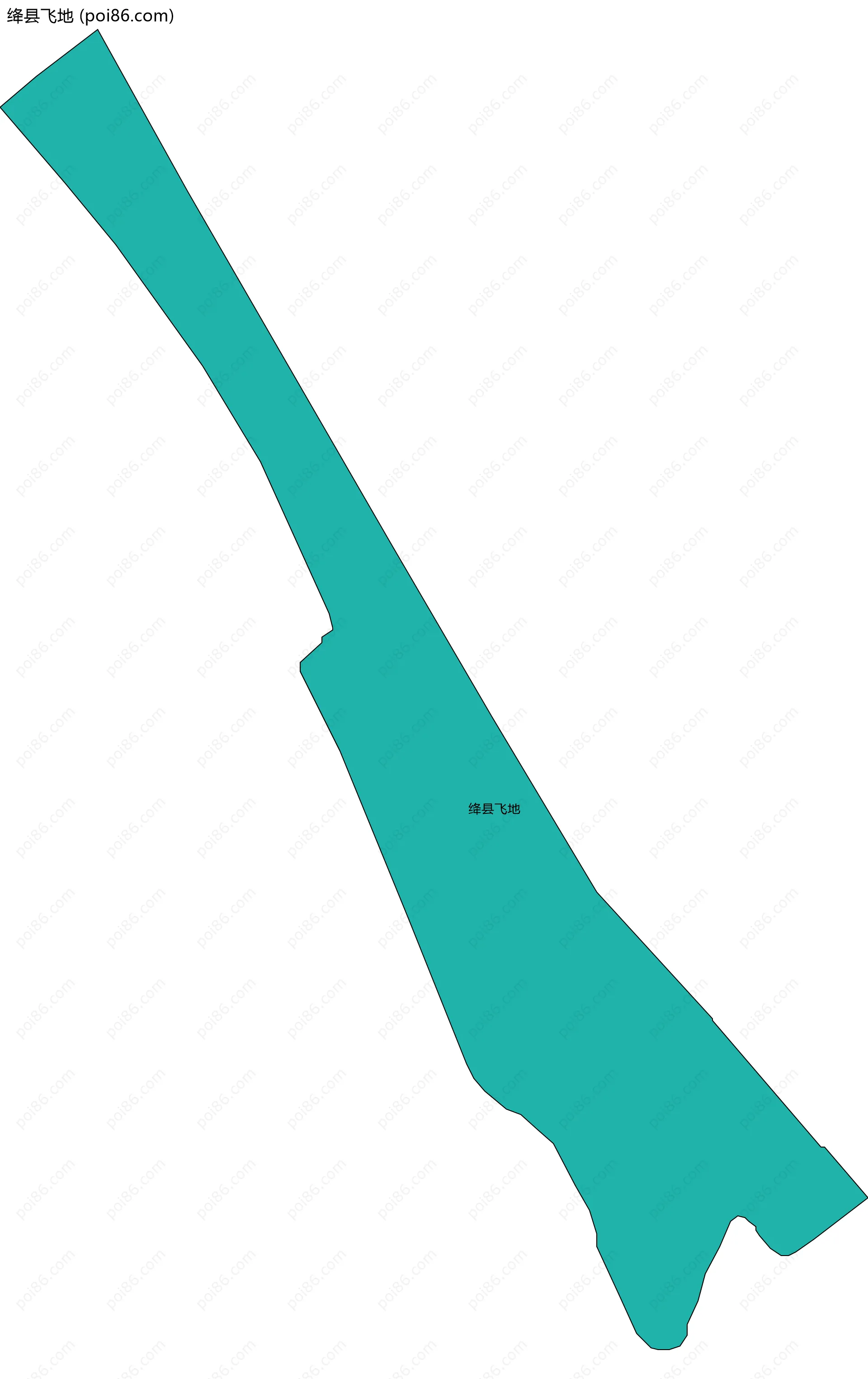 绛县飞地边界地图