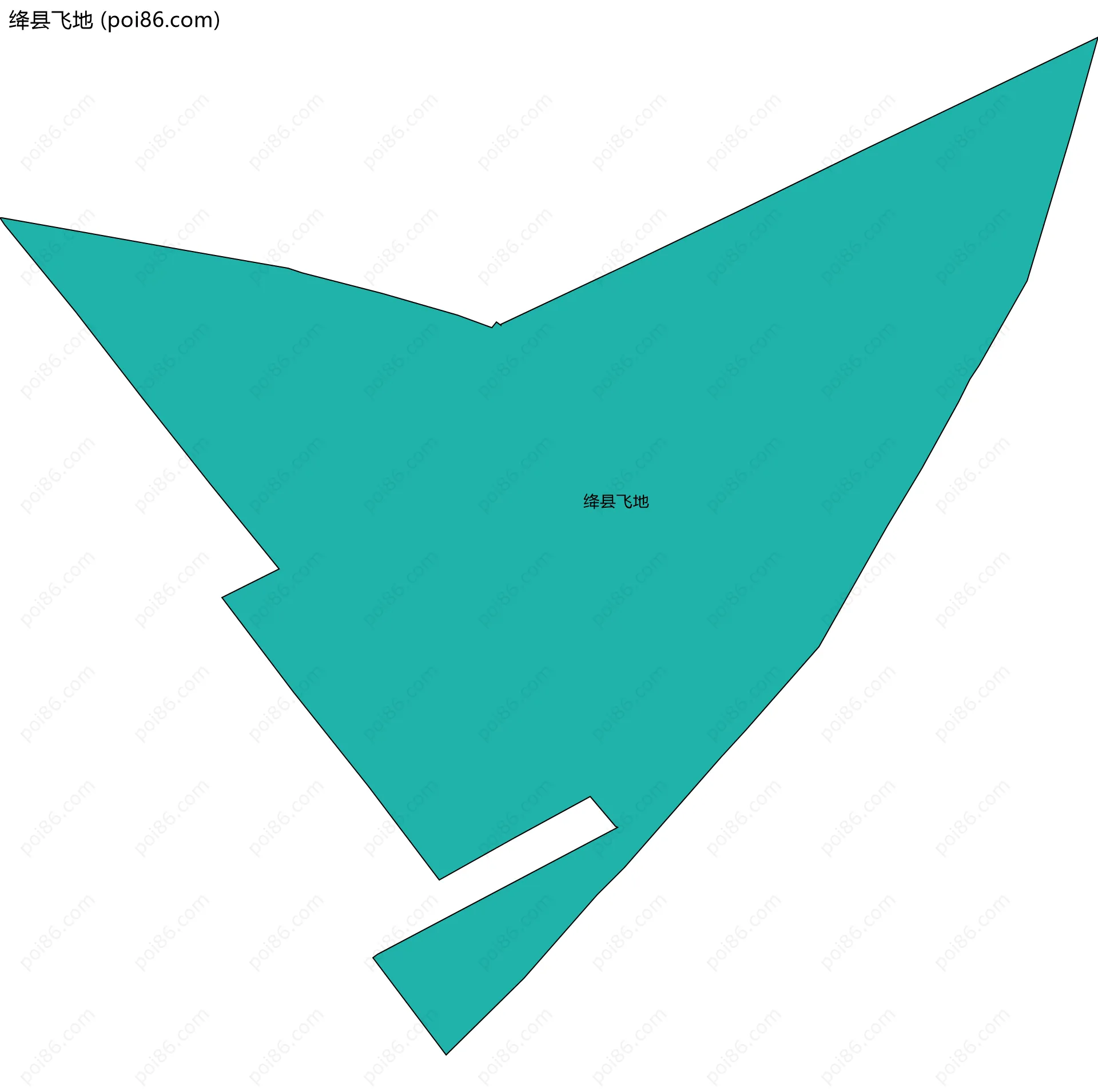 绛县飞地边界地图