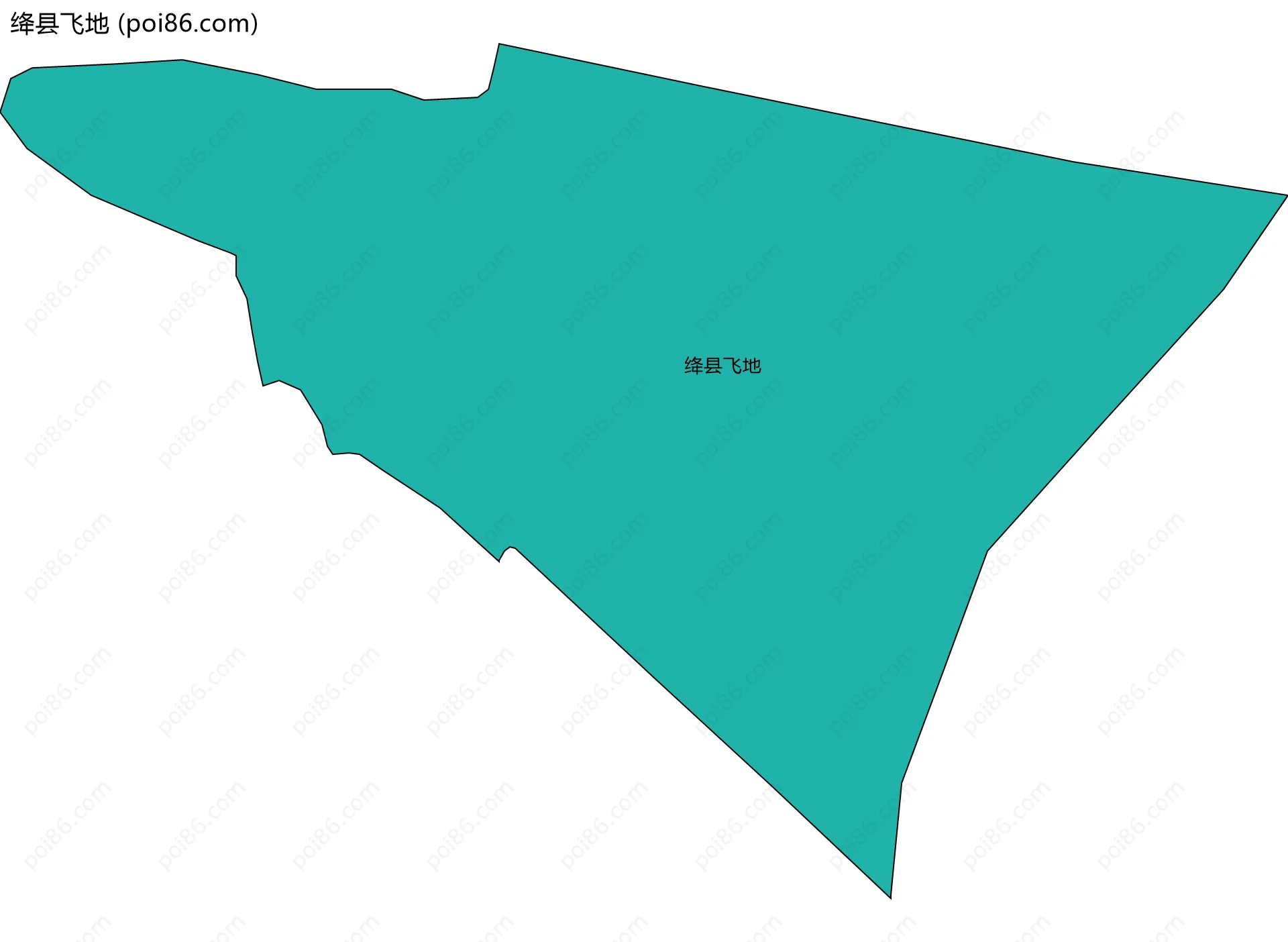 绛县飞地边界地图