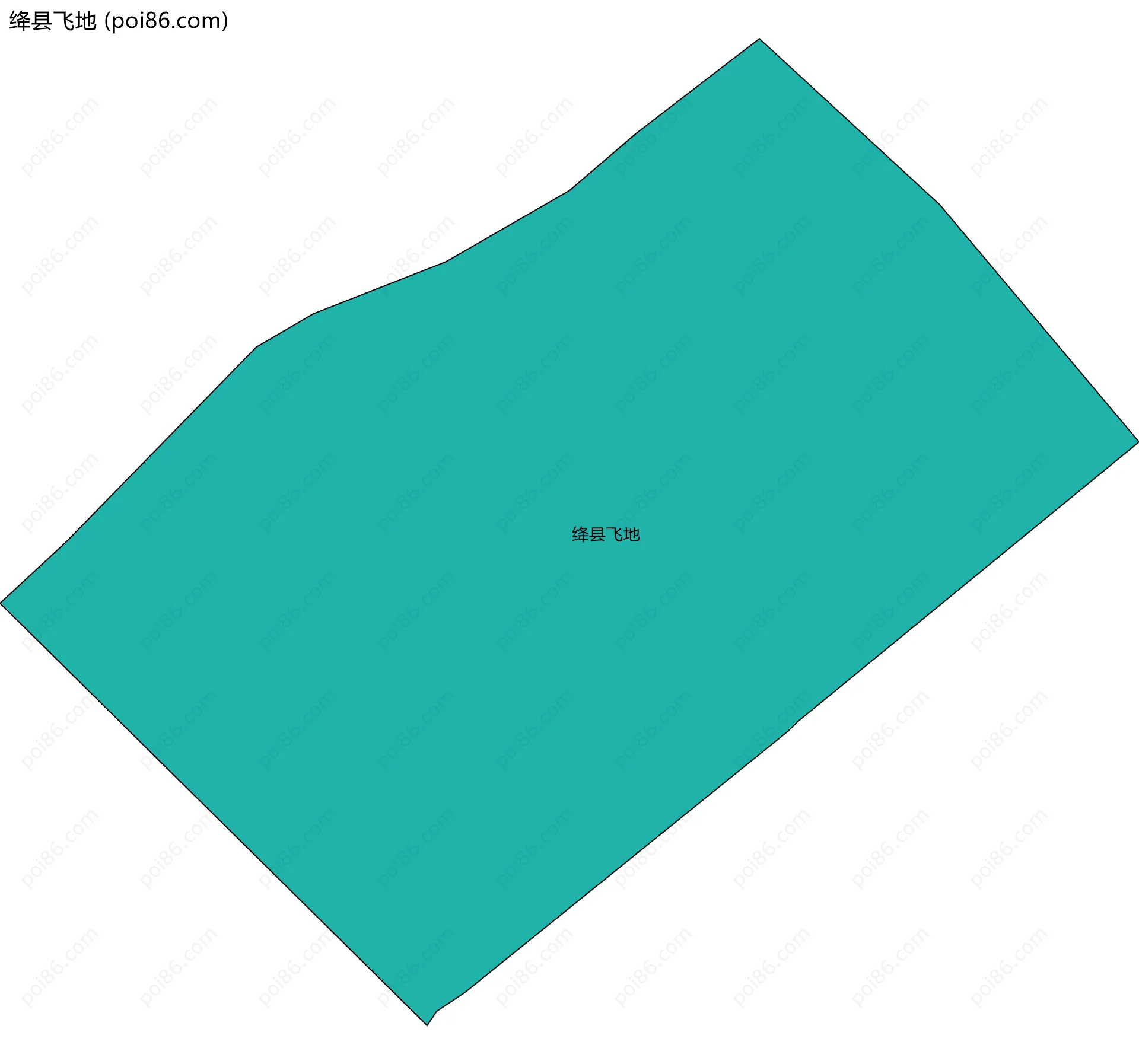 绛县飞地边界地图