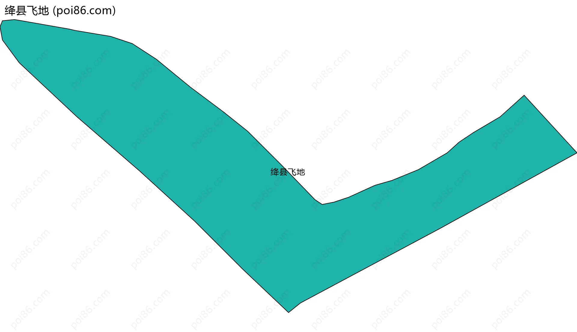 绛县飞地边界地图