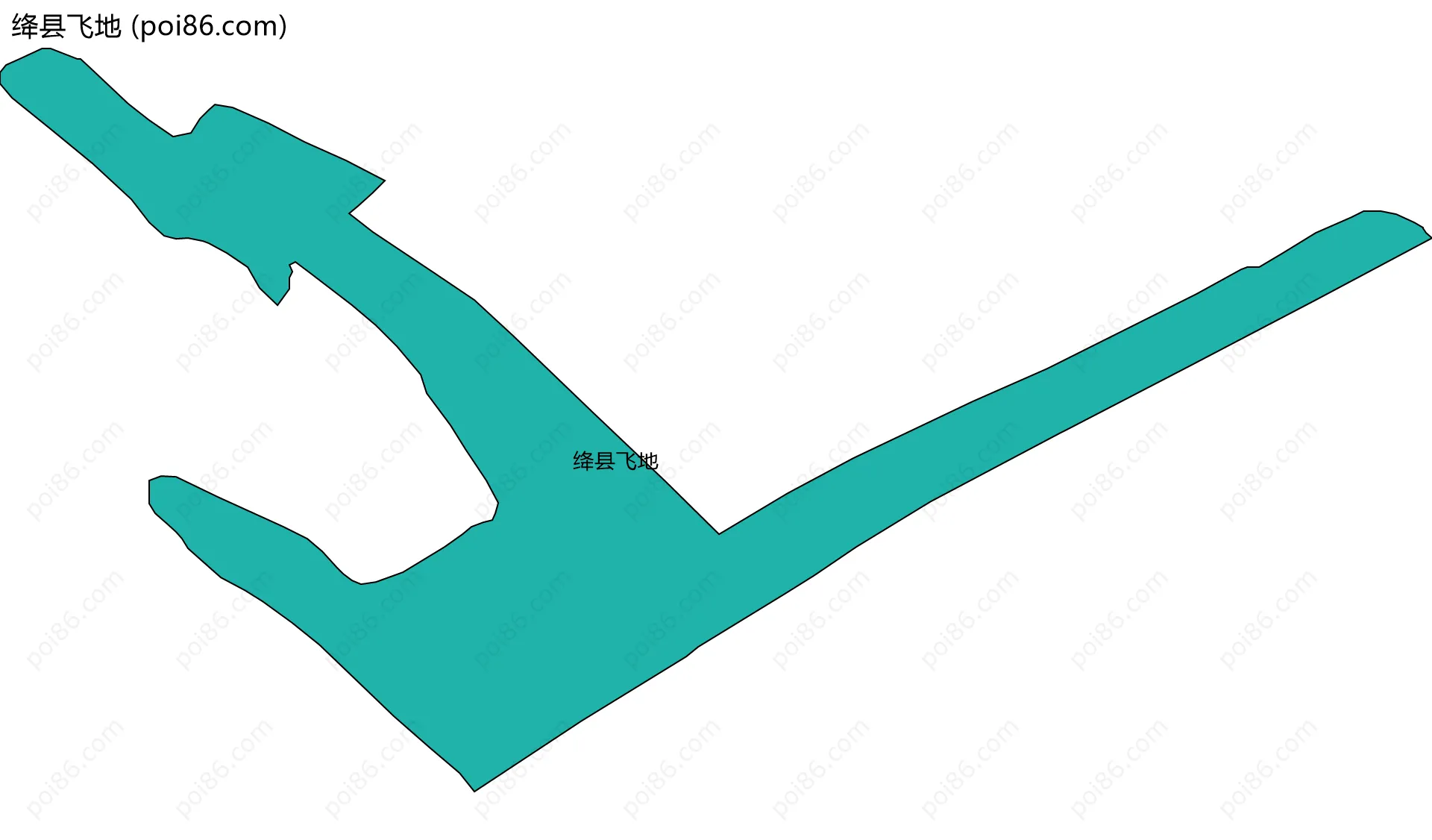 绛县飞地边界地图