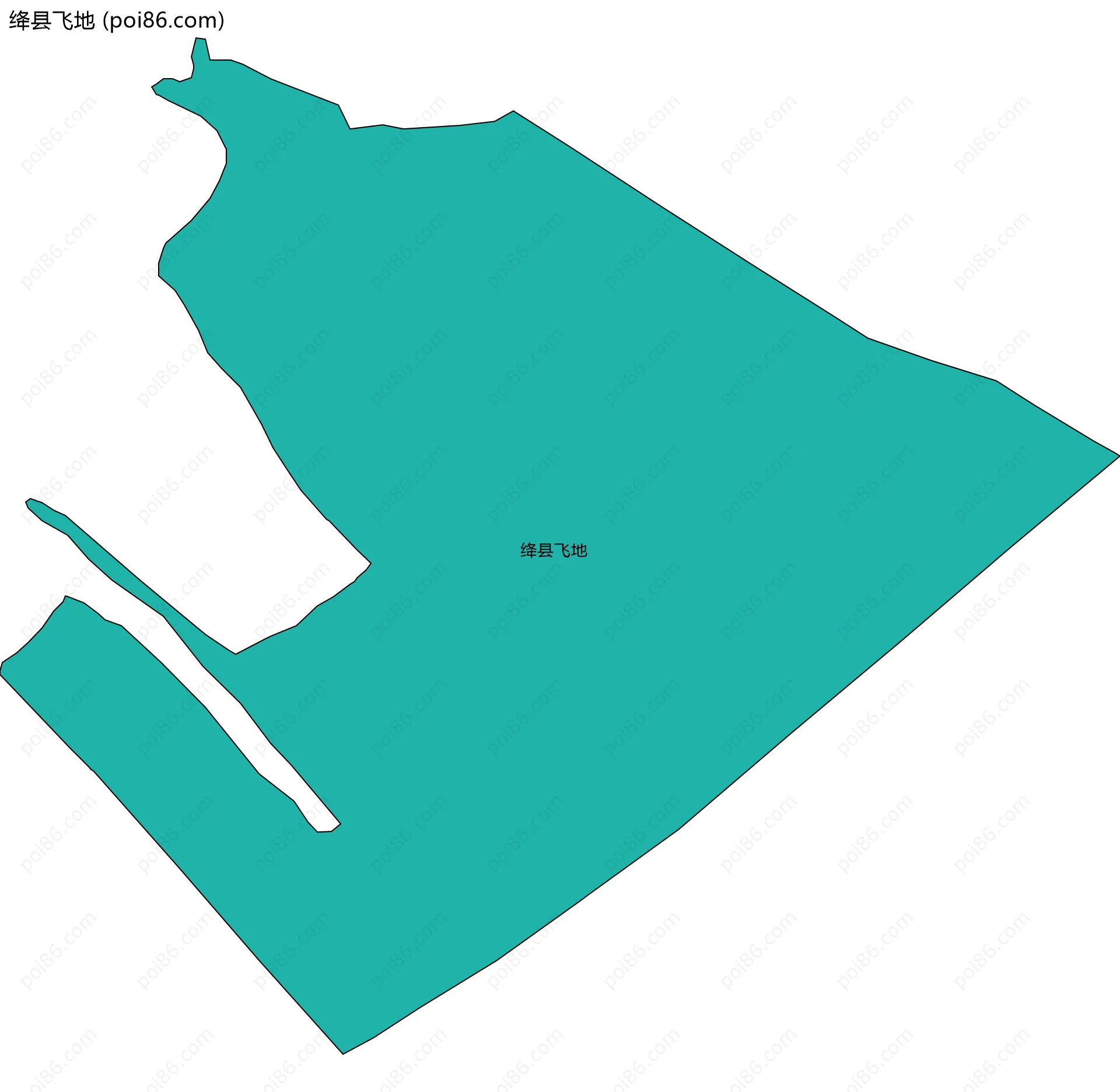 绛县飞地边界地图