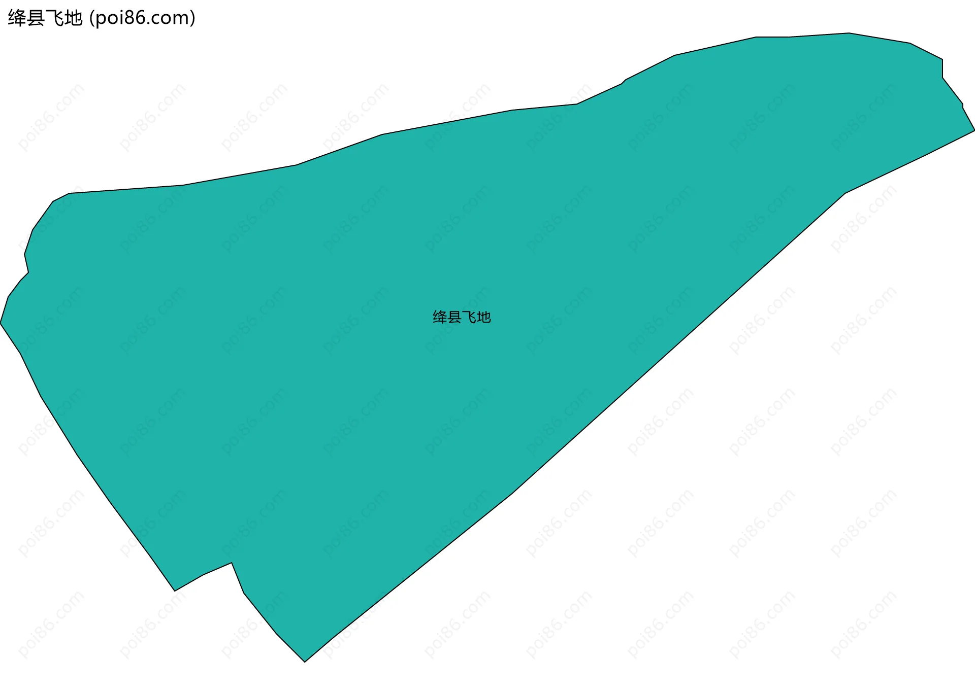绛县飞地边界地图