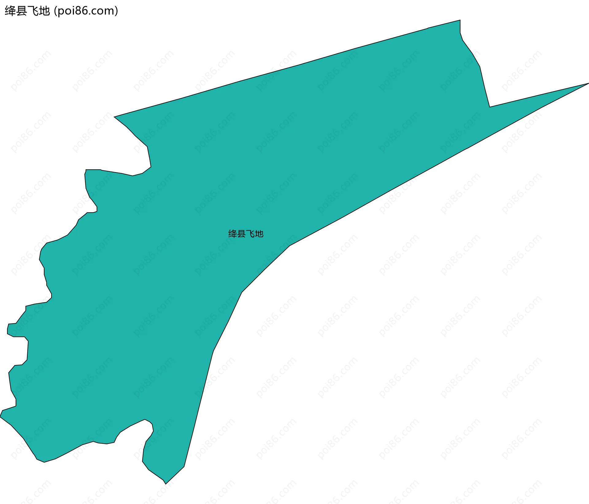 绛县飞地边界地图