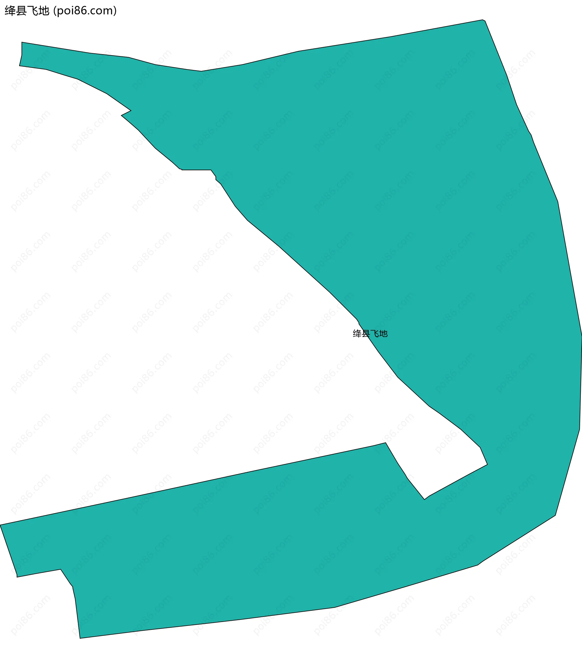 绛县飞地边界地图