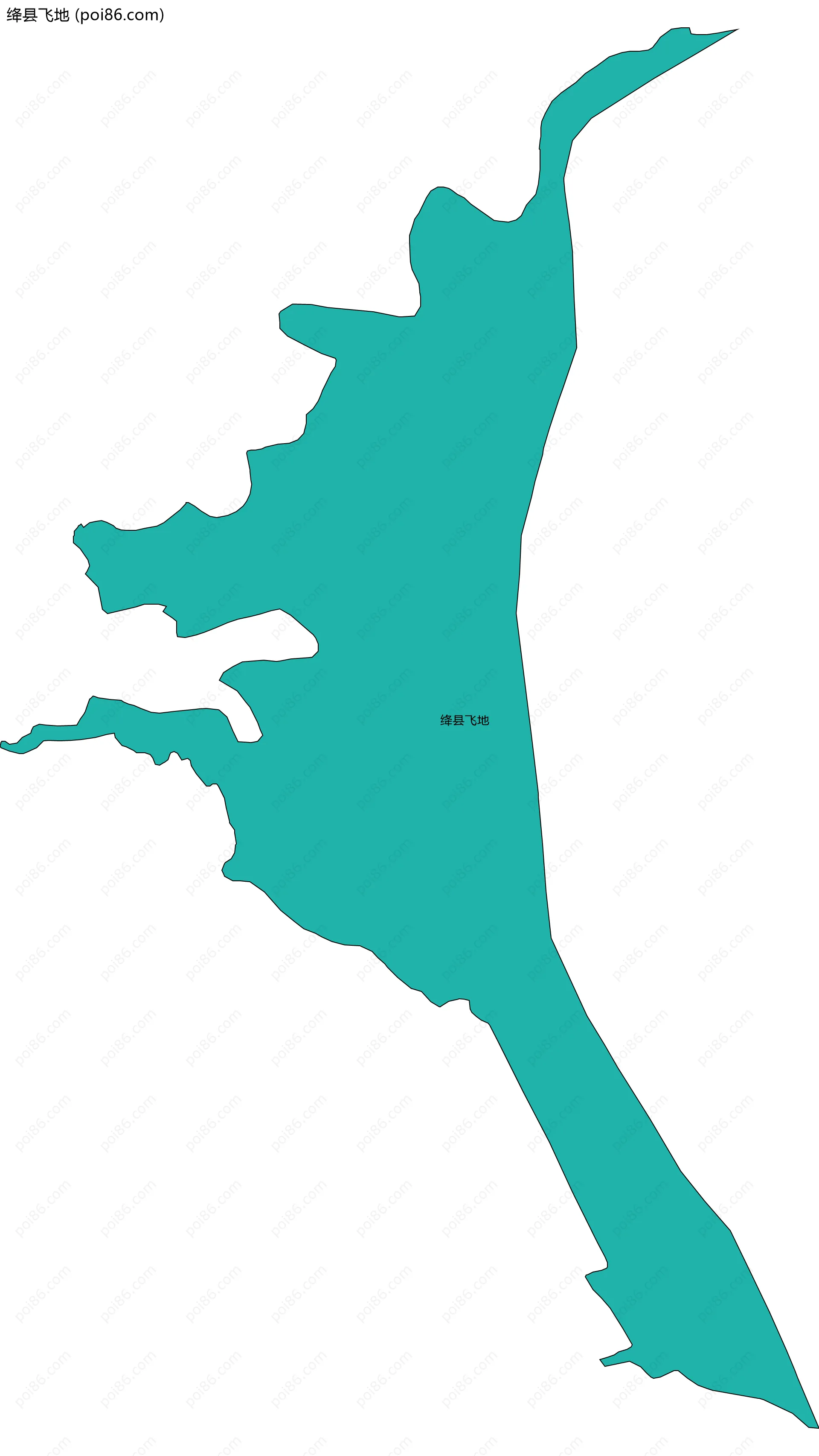 绛县飞地边界地图