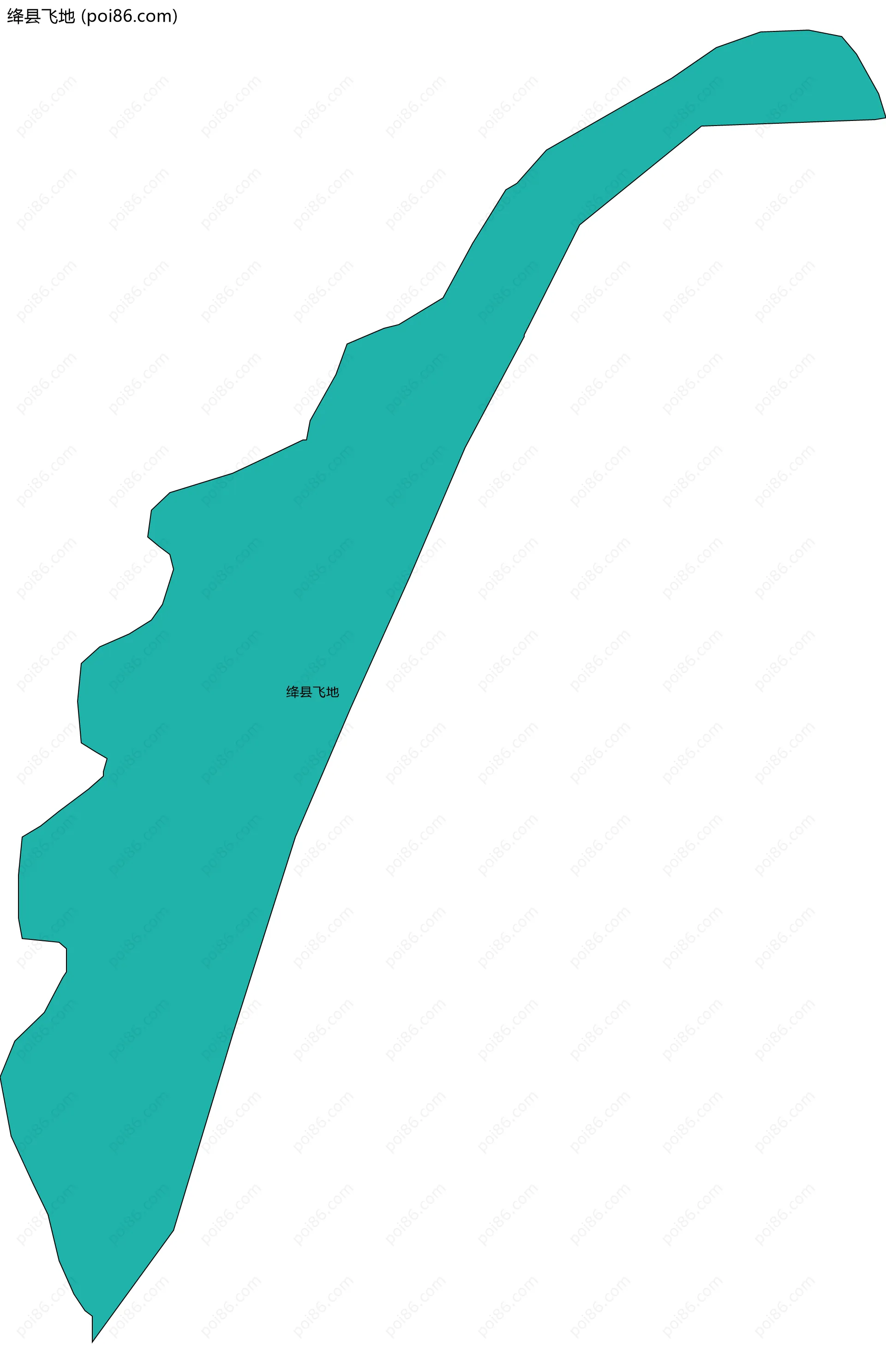 绛县飞地边界地图