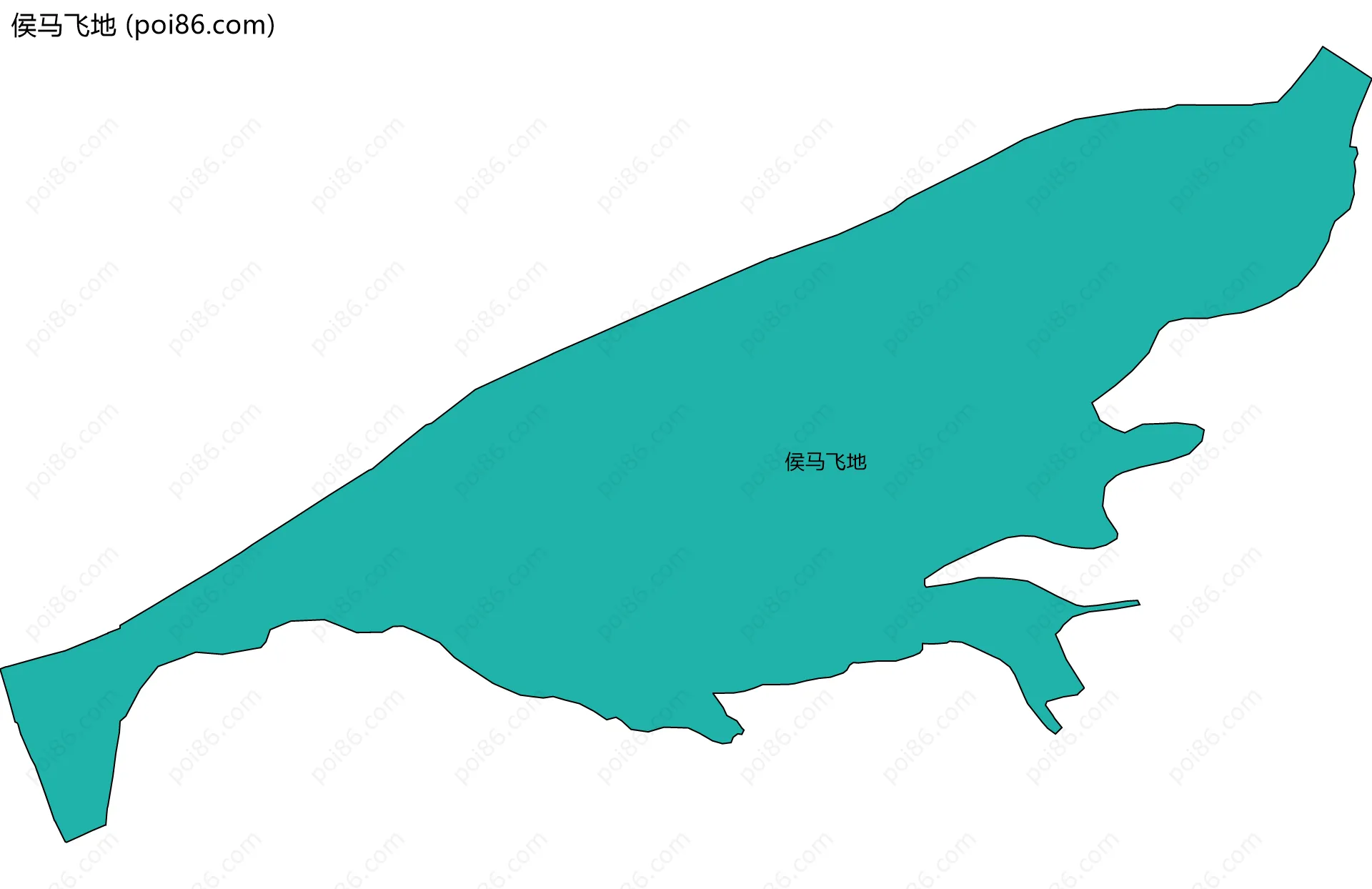 侯马飞地边界地图